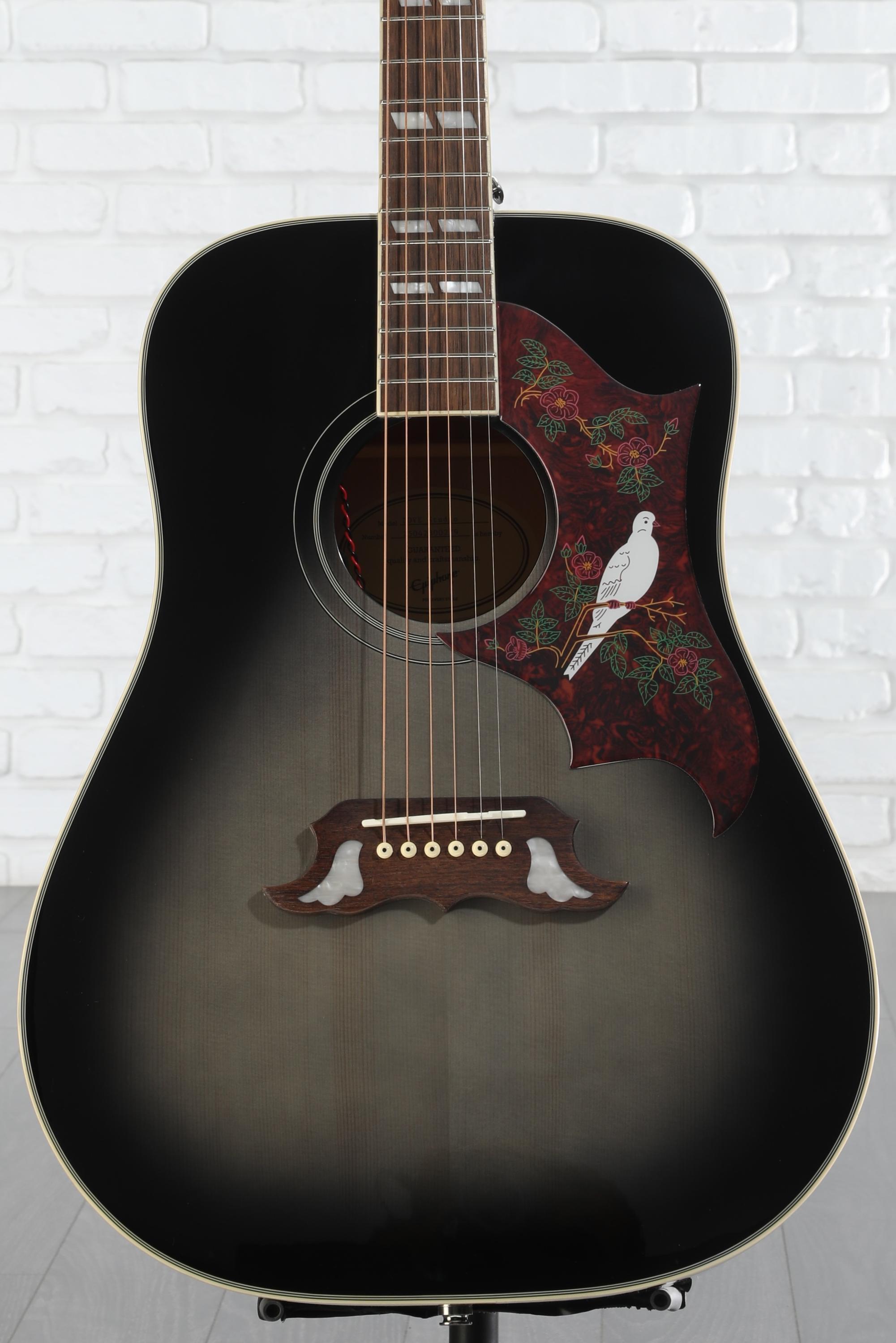Epiphone Dove Studio Acoustic-electric - Trans Ebony