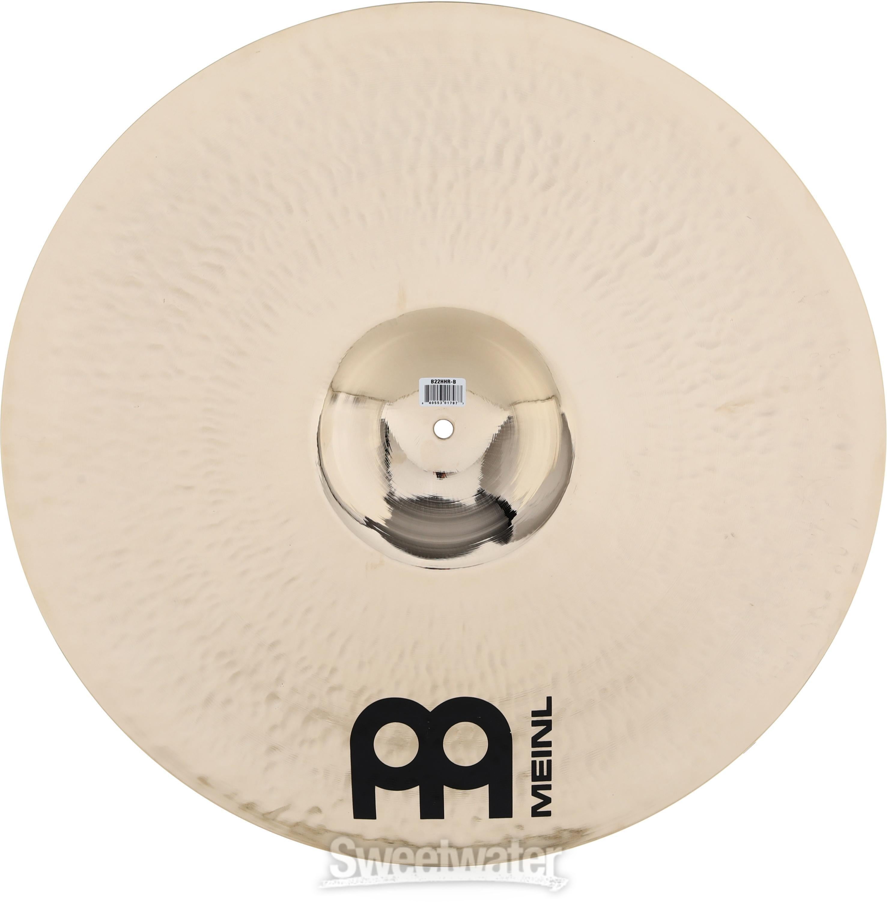 Meinl Cymbals 22-inch Byzance Brilliant Heavy-hammered Ride Cymbal |  Sweetwater