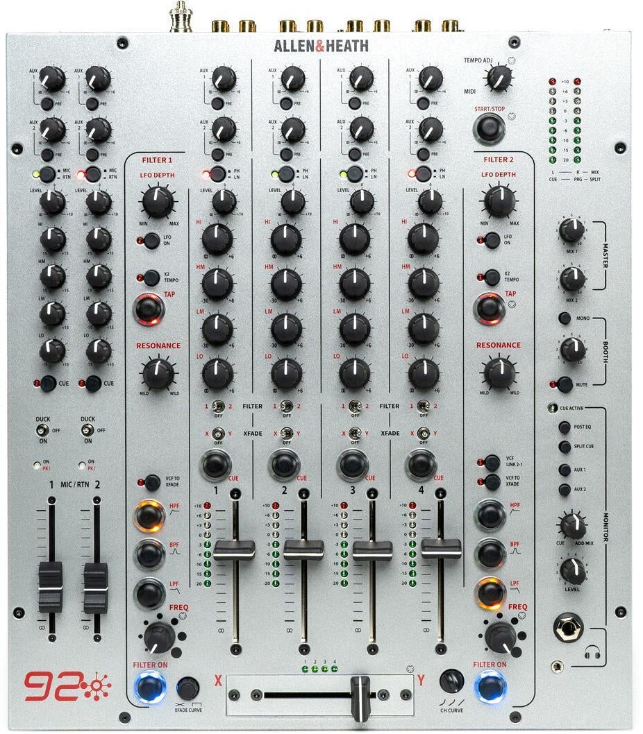 Allen u0026 Heath Xone:92 Analogue 4-channel DJ Mixer | Sweetwater