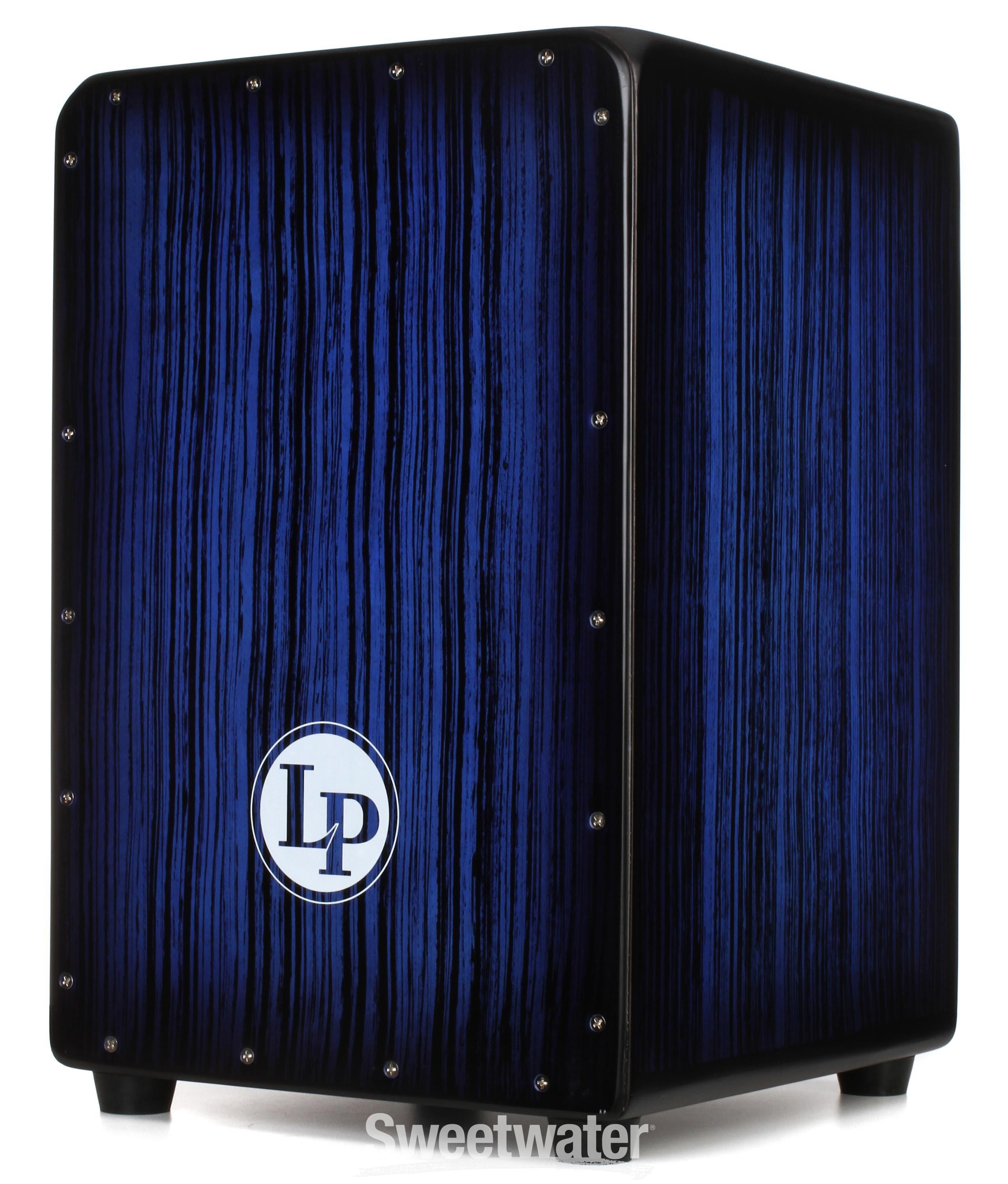 Latin Percussion LP Aspire Accents Cajon - Blueburst Streak Finish