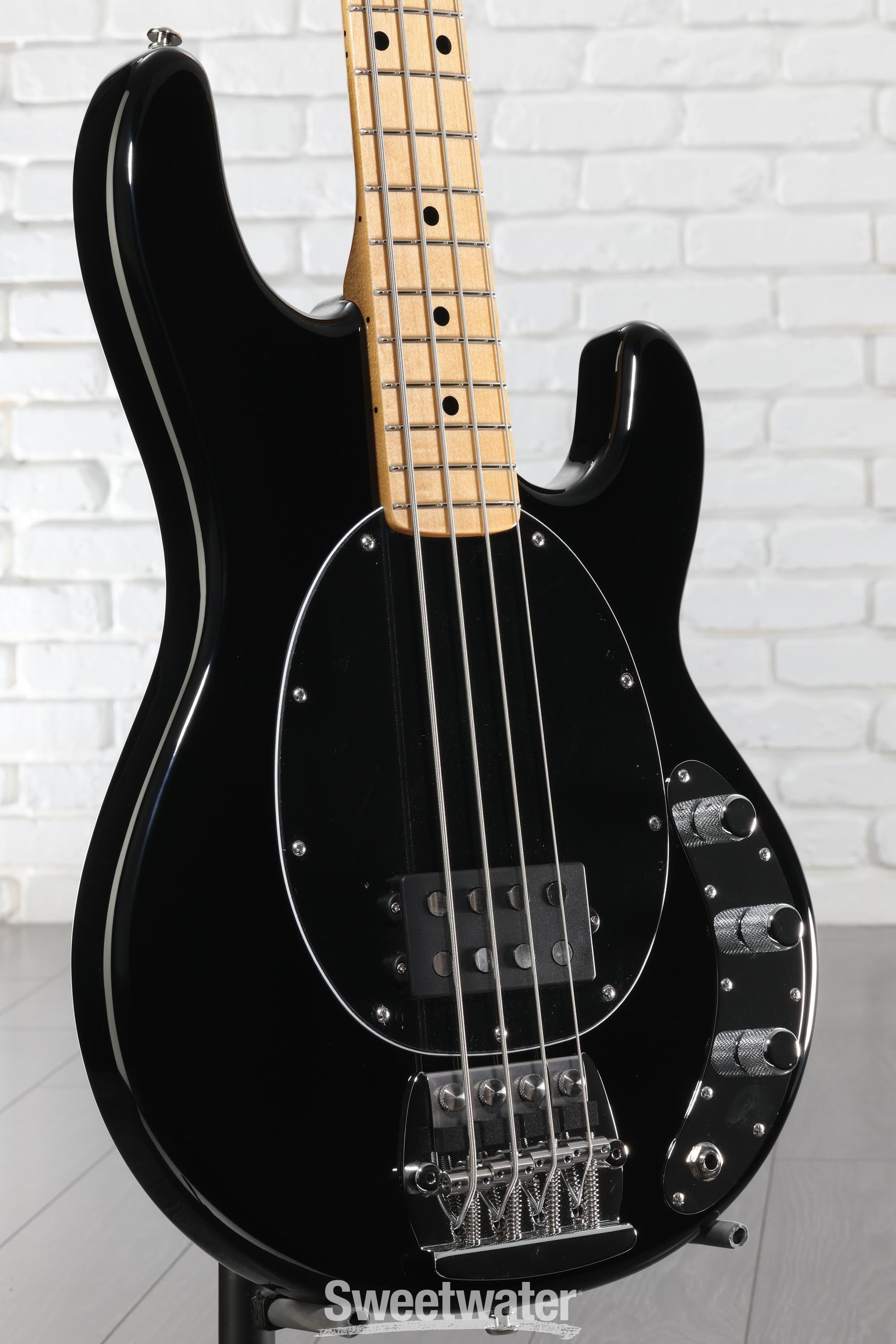 Ernie Ball Music Man Retro '70s StingRay Bass Guitar - Black