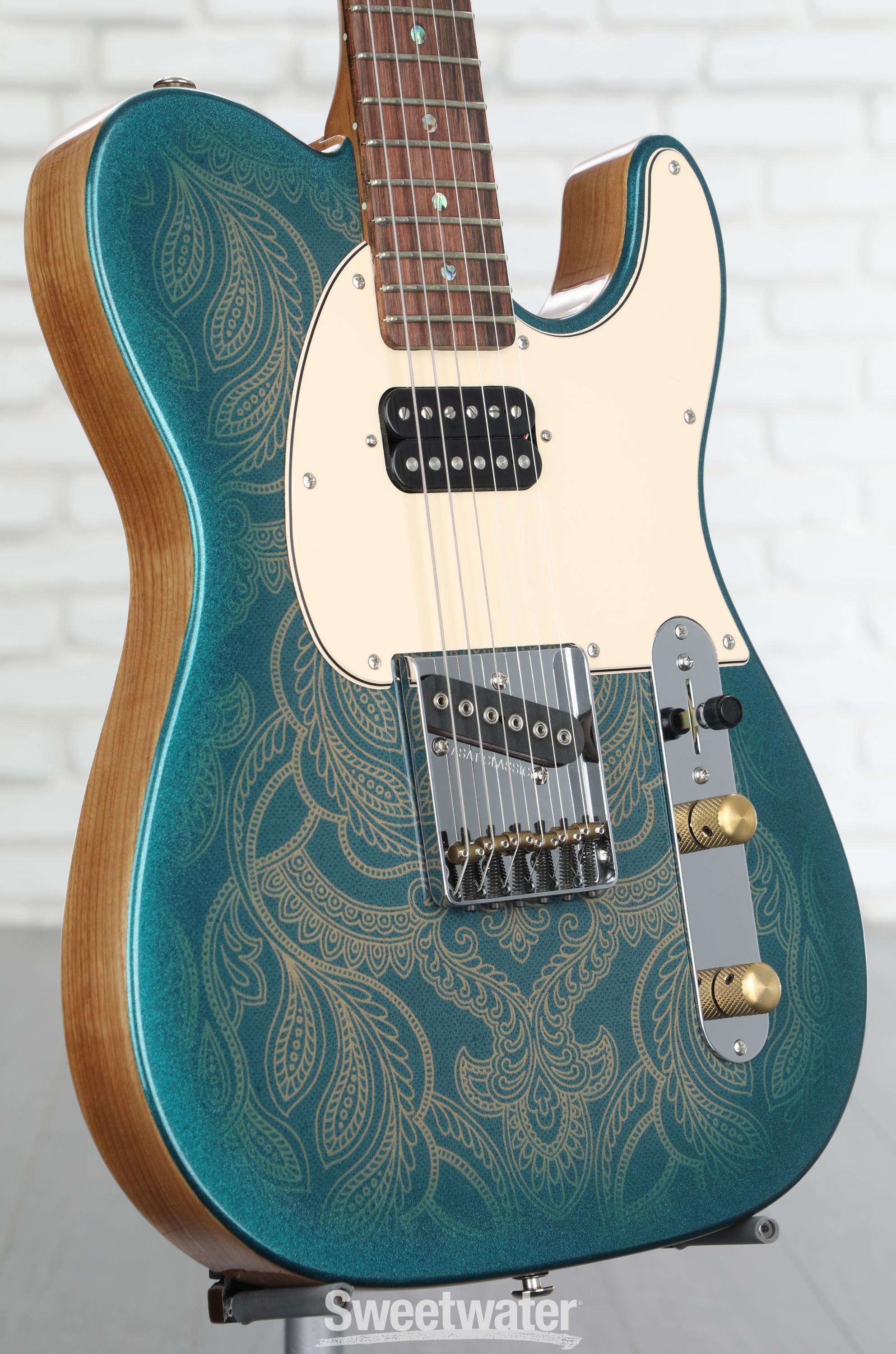 G&L Custom Shop ASAT Classic Bluesboy Electric Guitar Paisley Pattern