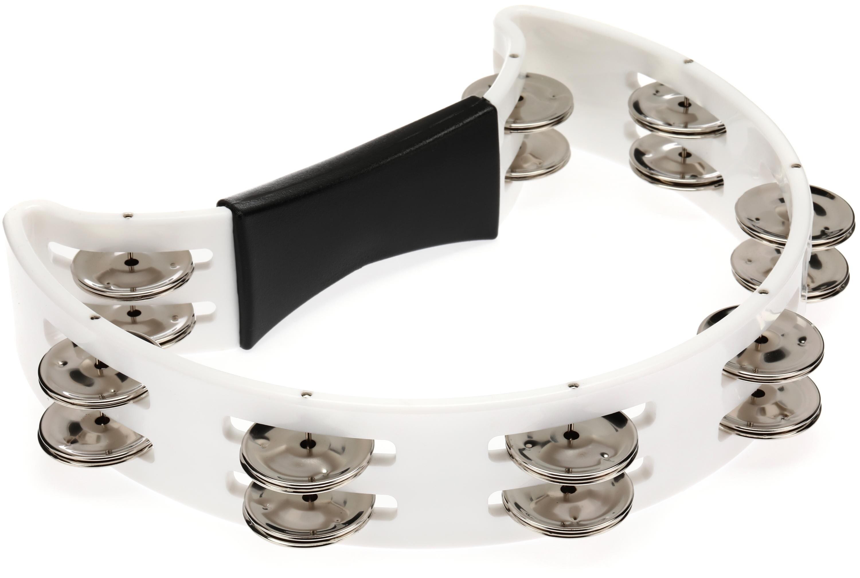 Cardinal Percussion Double-row Tambourine - White | Sweetwater