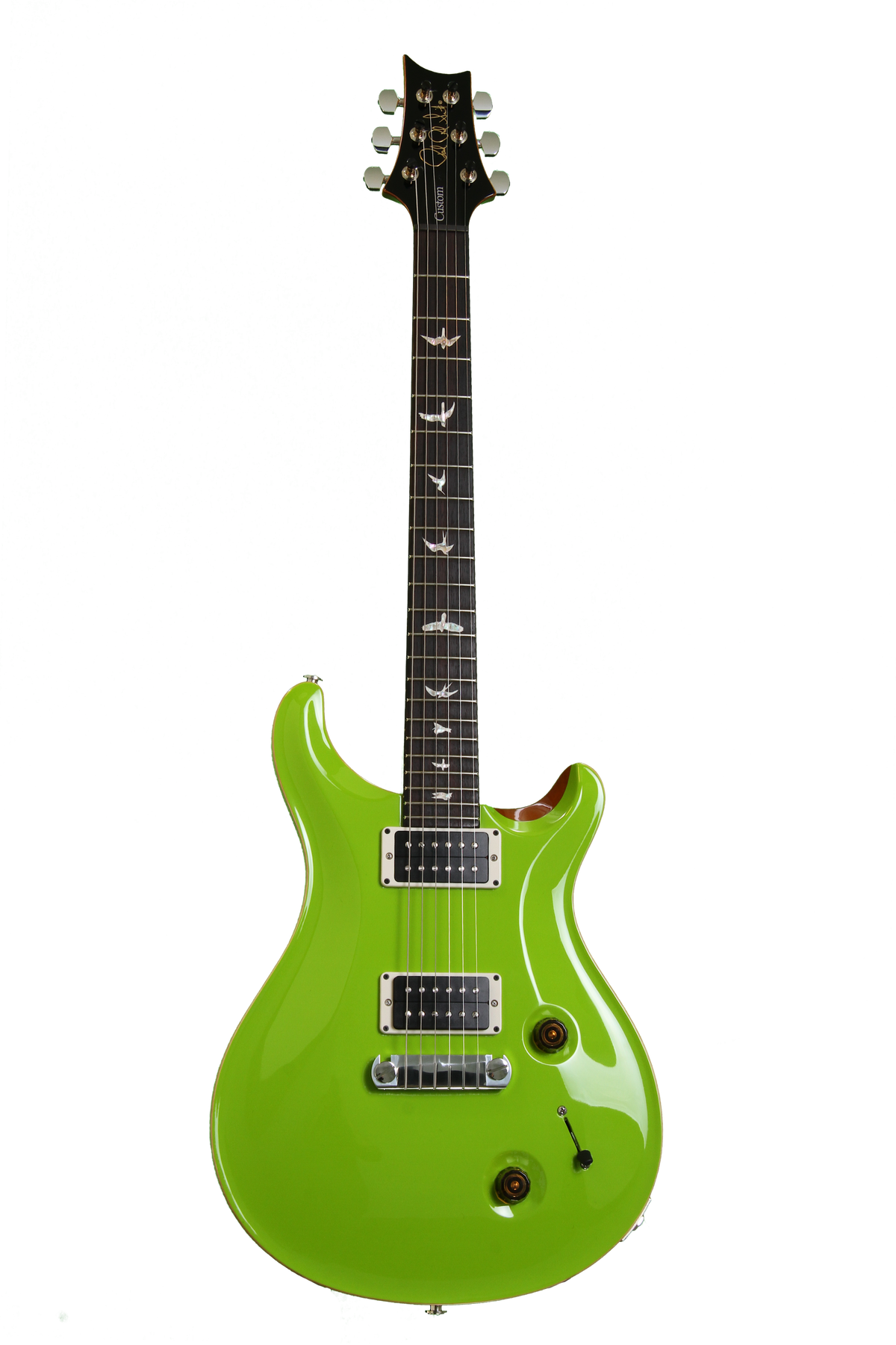 PRS Custom 22 - Lime Green Top, Natural Back | Sweetwater