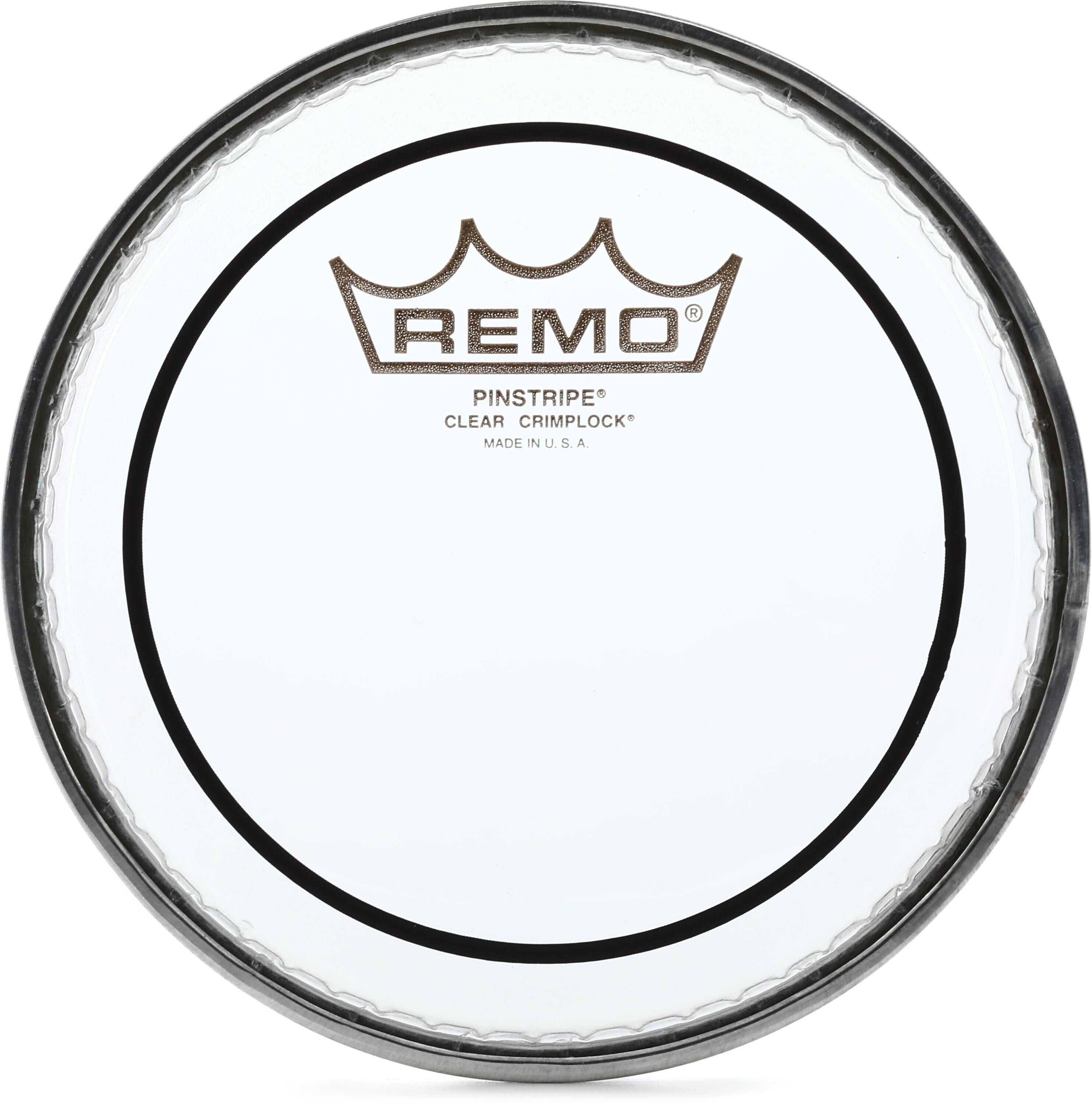 Remo Pinstripe Clear Crimplock Tenor Drumhead - 6 inch | Sweetwater