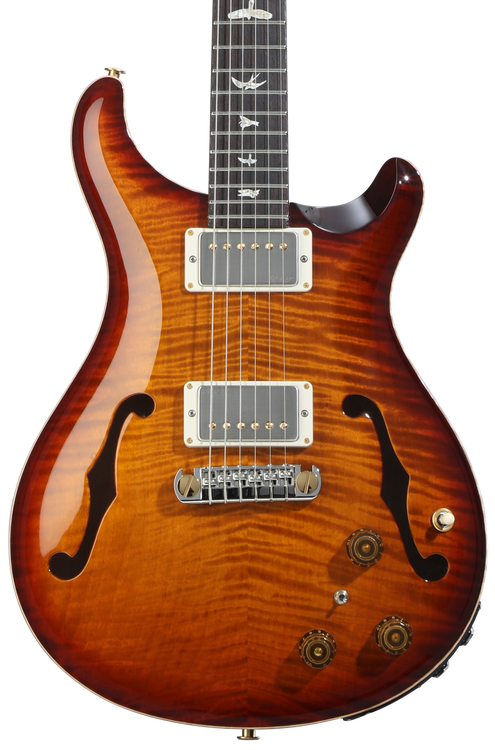 PRS Hollowbody II Piezo 10-Top Electric Guitar - Dark Cherry