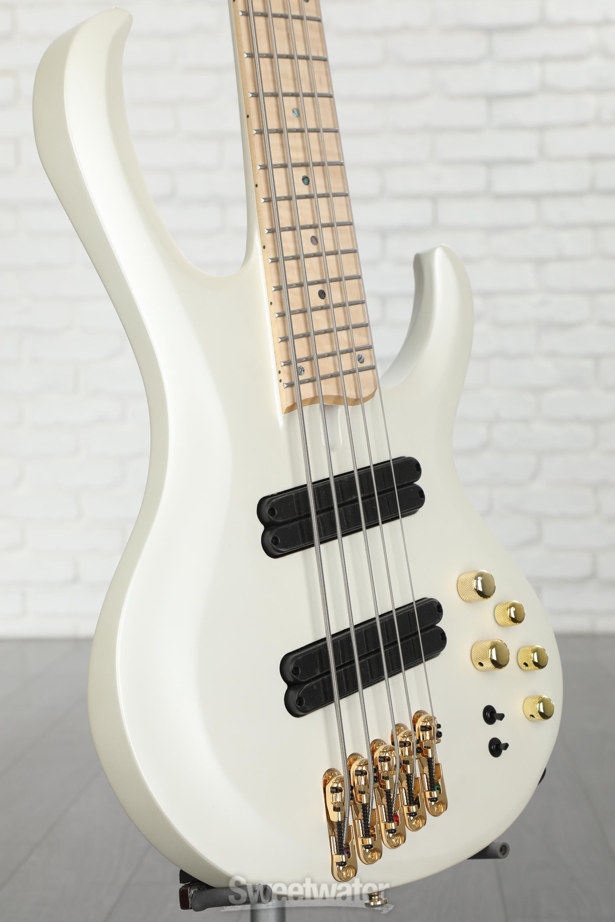 Ibanez BTB Bass Workshop Multi-scale 5-string Electric Bass - Pearl White Matte