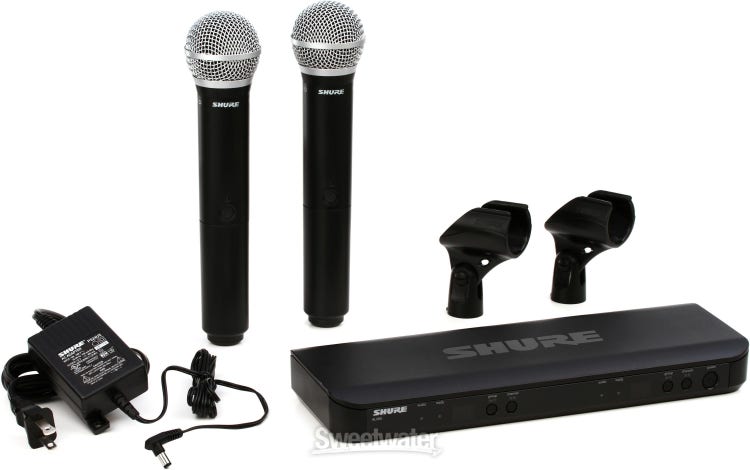 Shure BLX288/SM58 Wireless Dual Handheld System - H9 Band