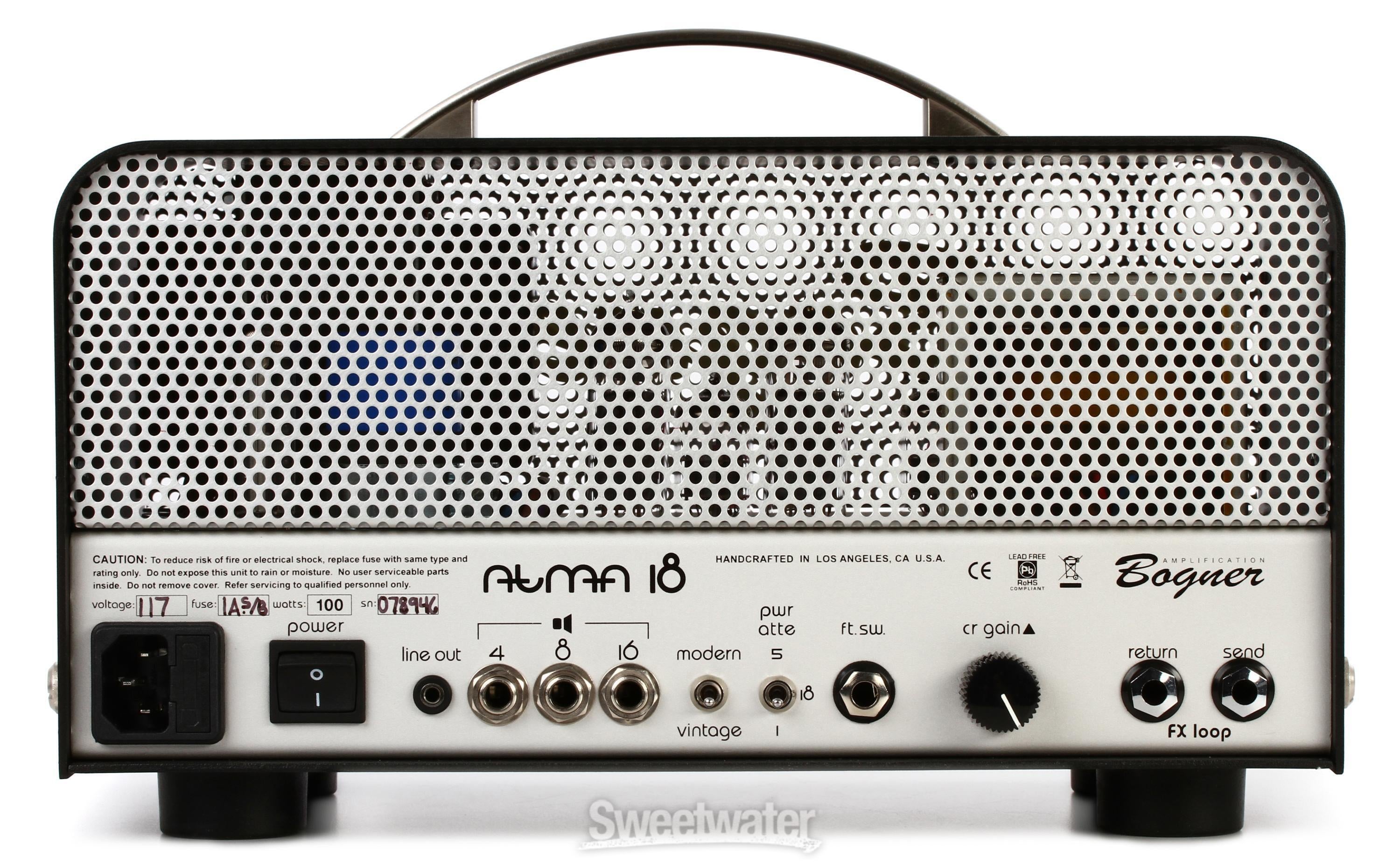 Bogner Atma 18/5/1-watt 3-channel Tube Head