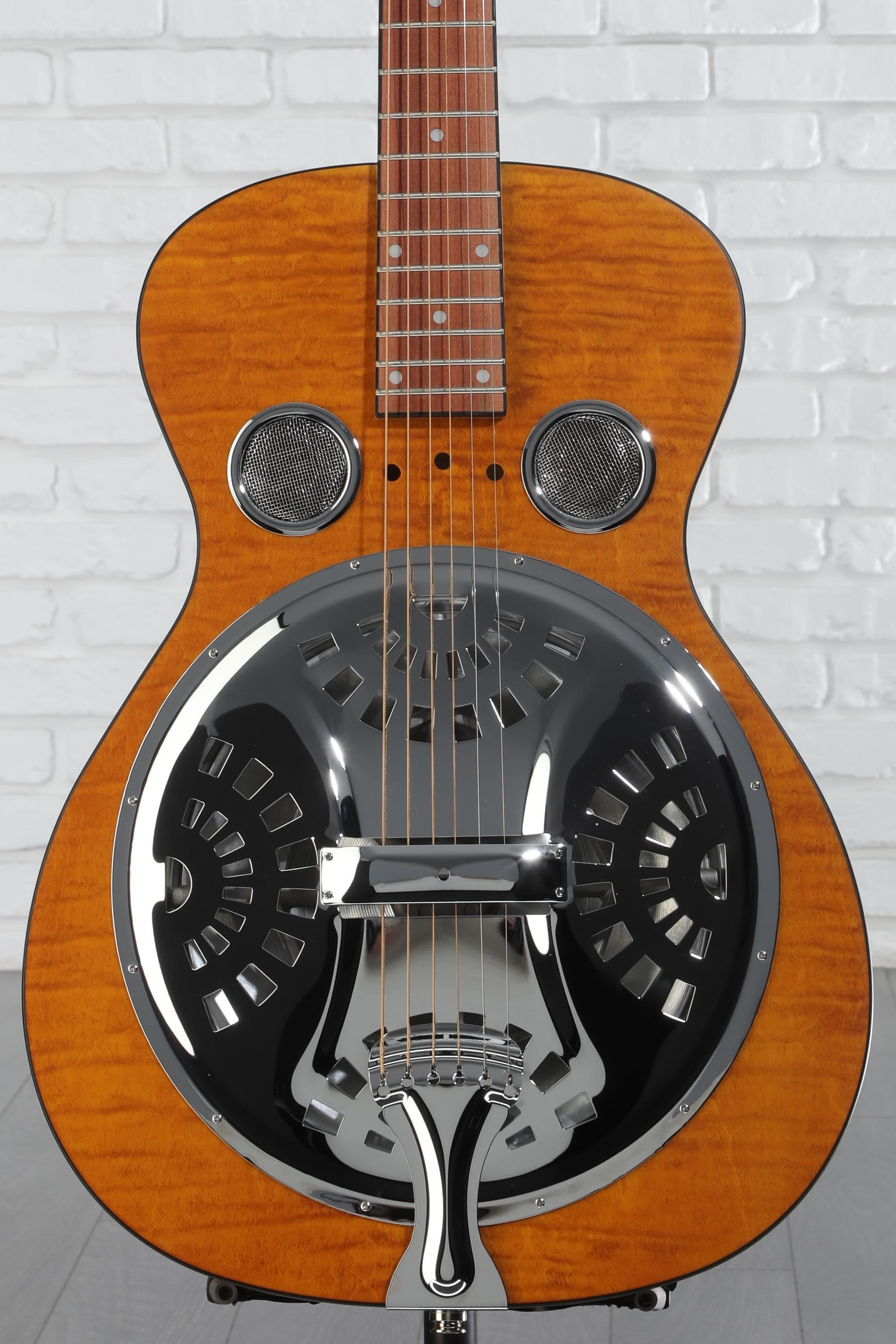 Epiphone リゾネーターアコースティックギター Epiphone Hound Dog M-14 Metal VB リゾネーターギター初心者12