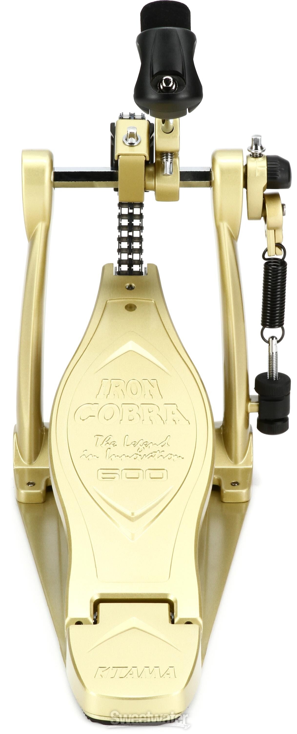 Tama HP600D Iron Cobra 600 Duo Glide Single Bass Drum Pedal - Satin Gold