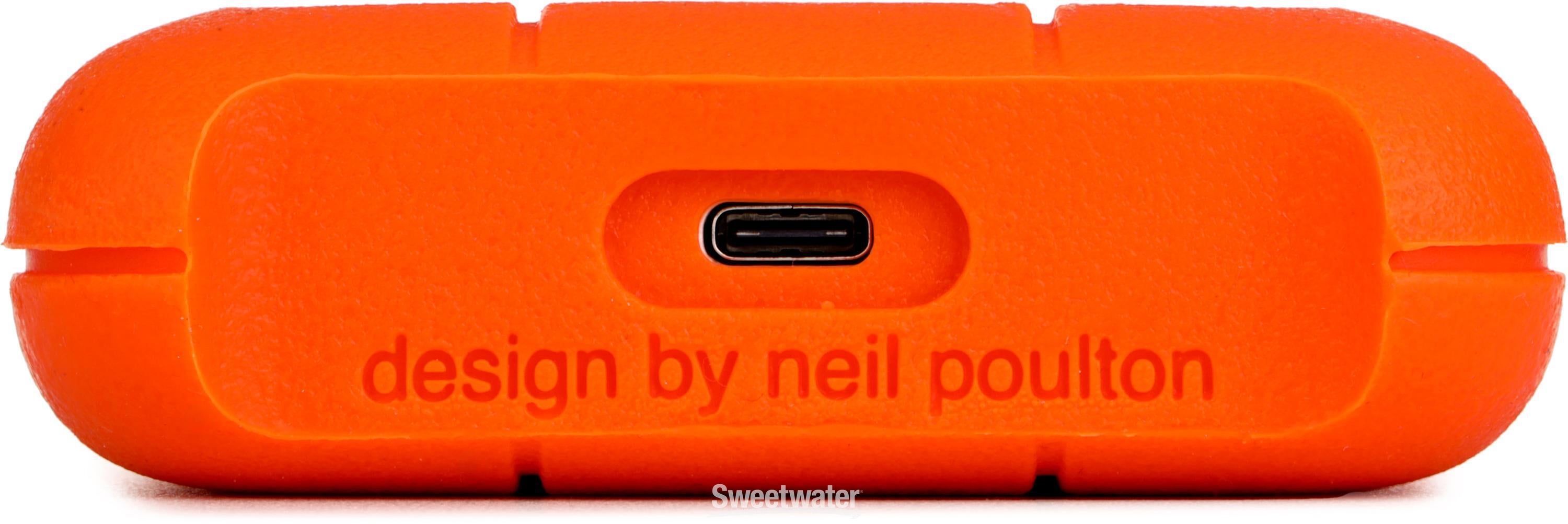 LaCie Rugged USB-C 5TB Portable Hard Drive | Sweetwater