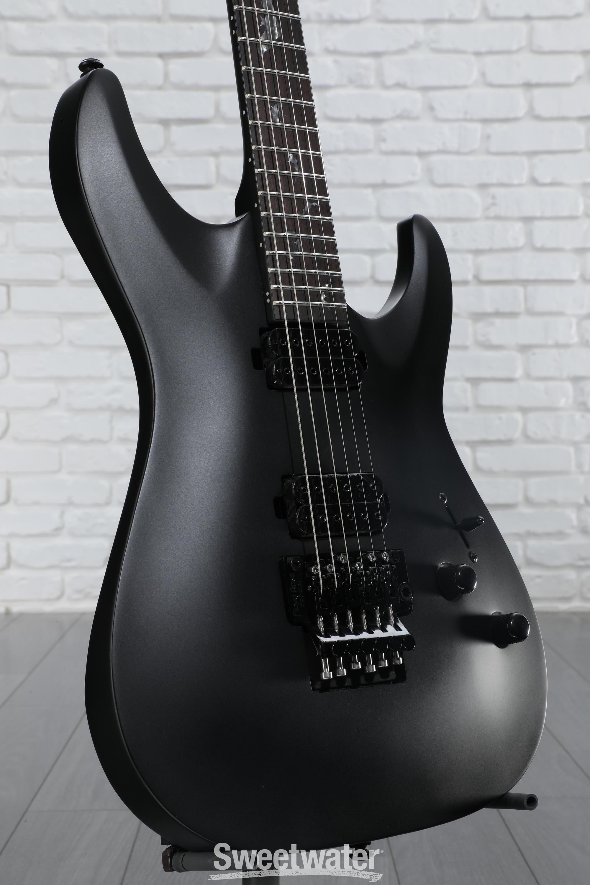 Schecter Damien-6 FR SBK Electric Guitar - Satin Black