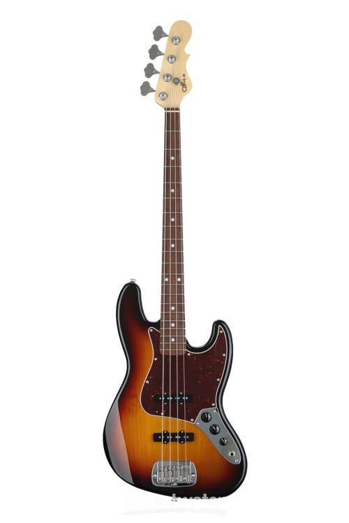 G&L Fullerton Deluxe JB Dent 'n' Scratch Bass Guitar - 3-tone