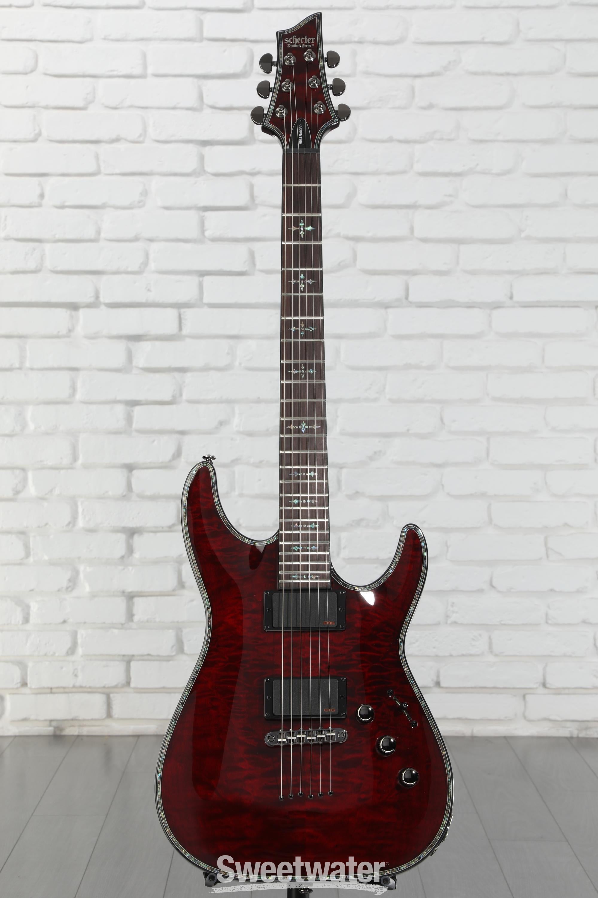 Schecter Hellraiser C-1 Electric Guitar - Black Cherry