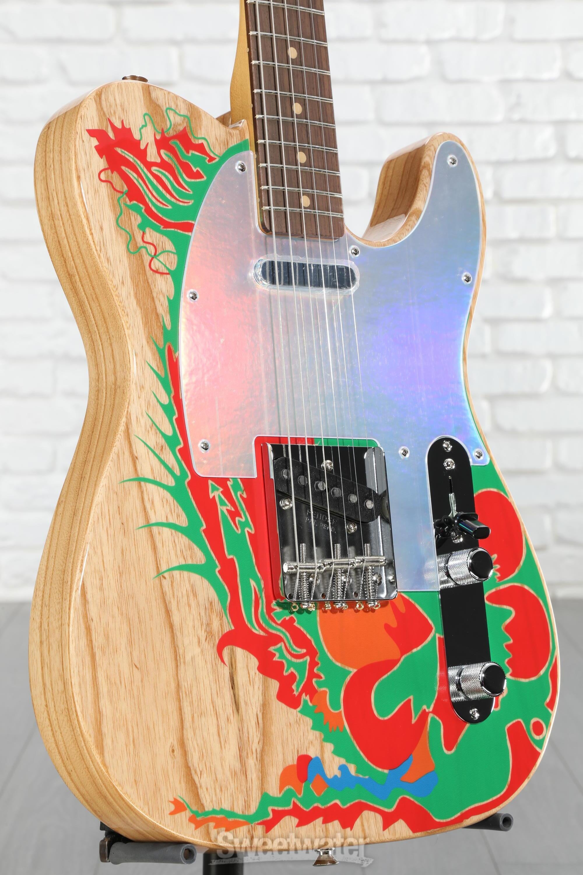 Fender Jimmy Page Telecaster - Natural with Artwork | Sweetwater