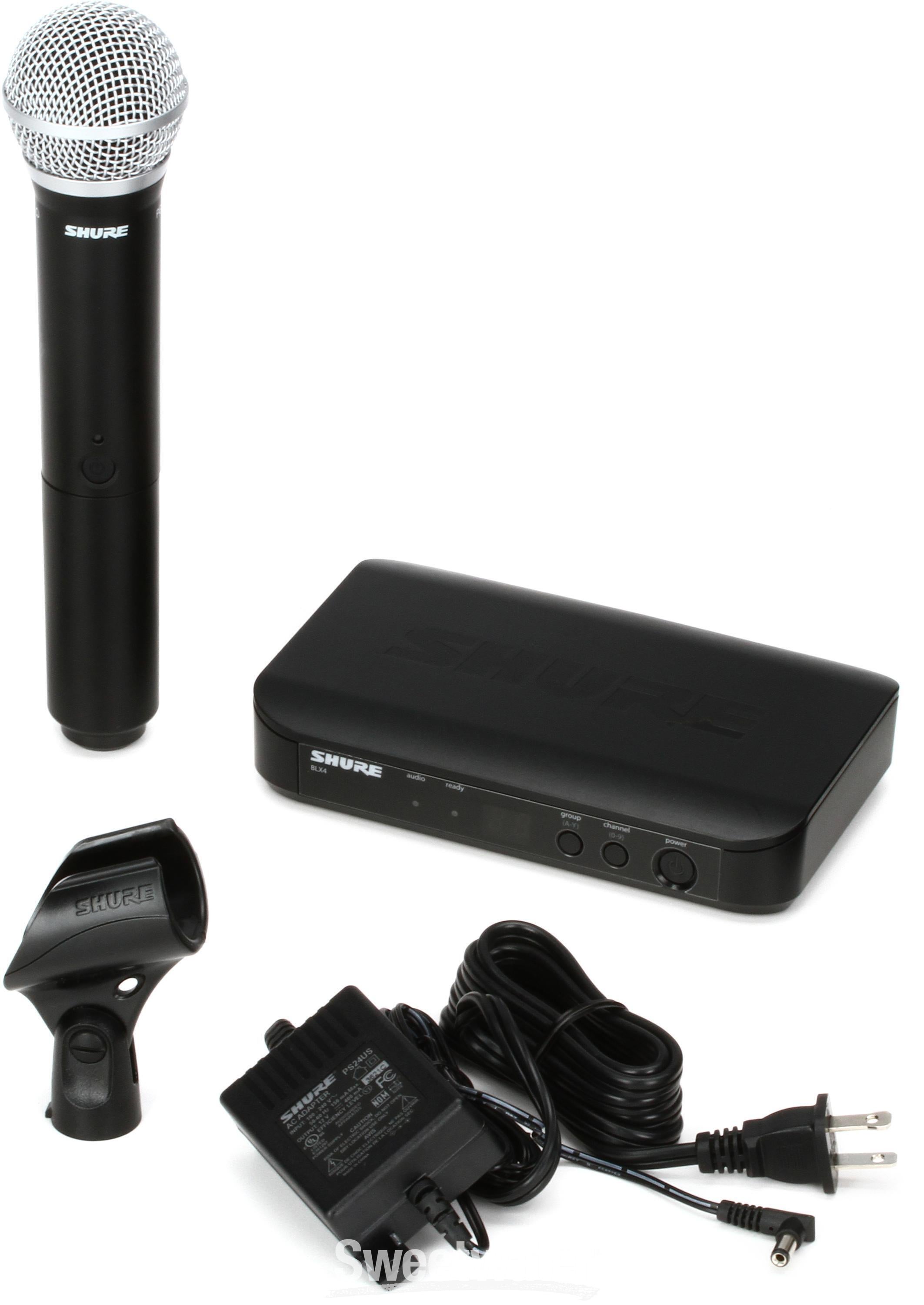 Shure BLX24 PG58 Wireless Handheld Microphone System H9 Band