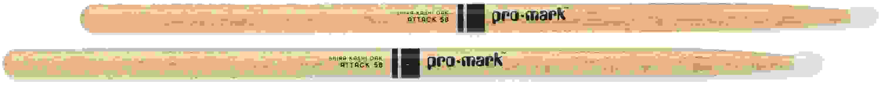 Promark Classic Attack Drumsticks - Shira Kashi Oak - 5B - Nylon Tip