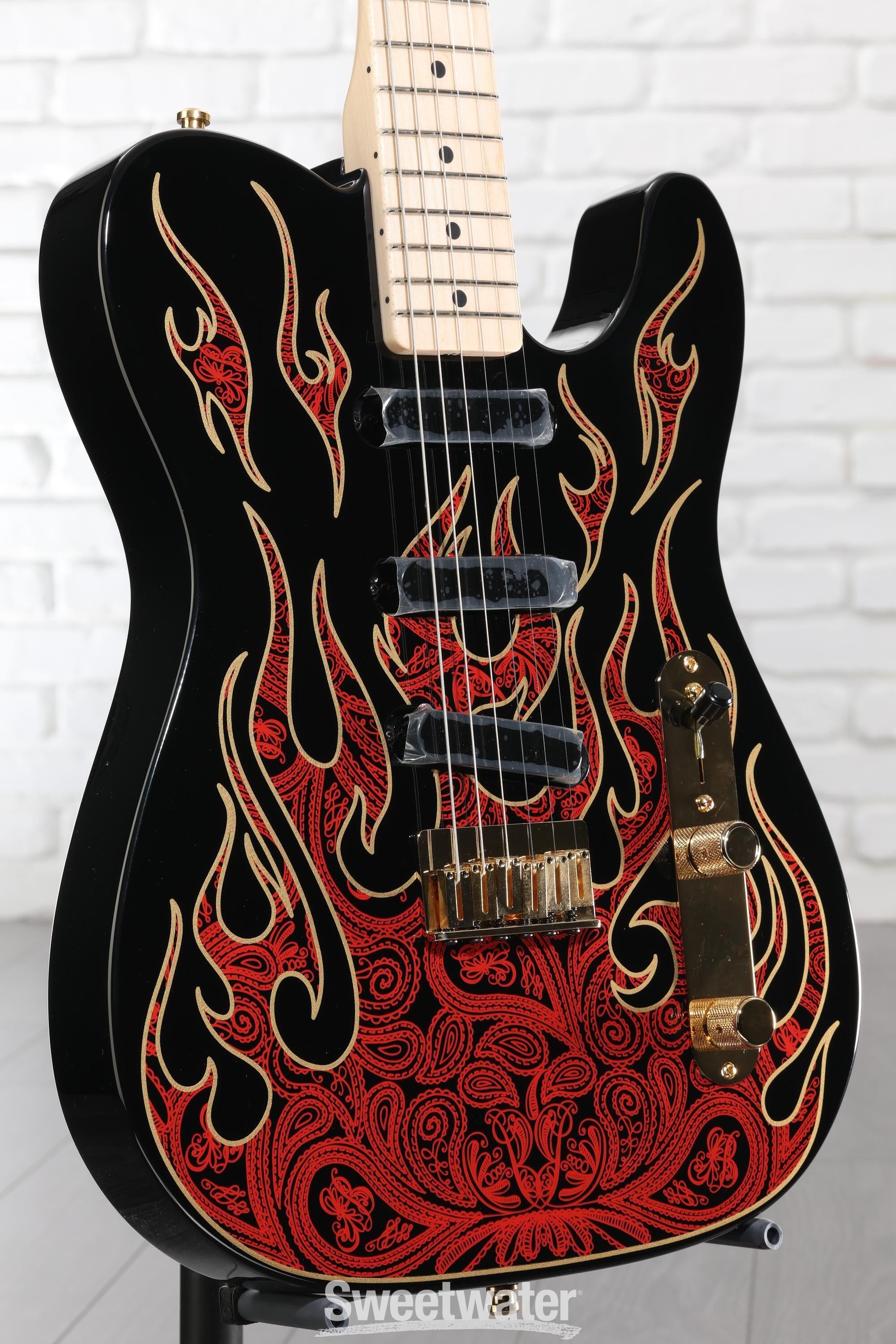 Fender James Burton Telecaster - Red Paisley Flames | Sweetwater