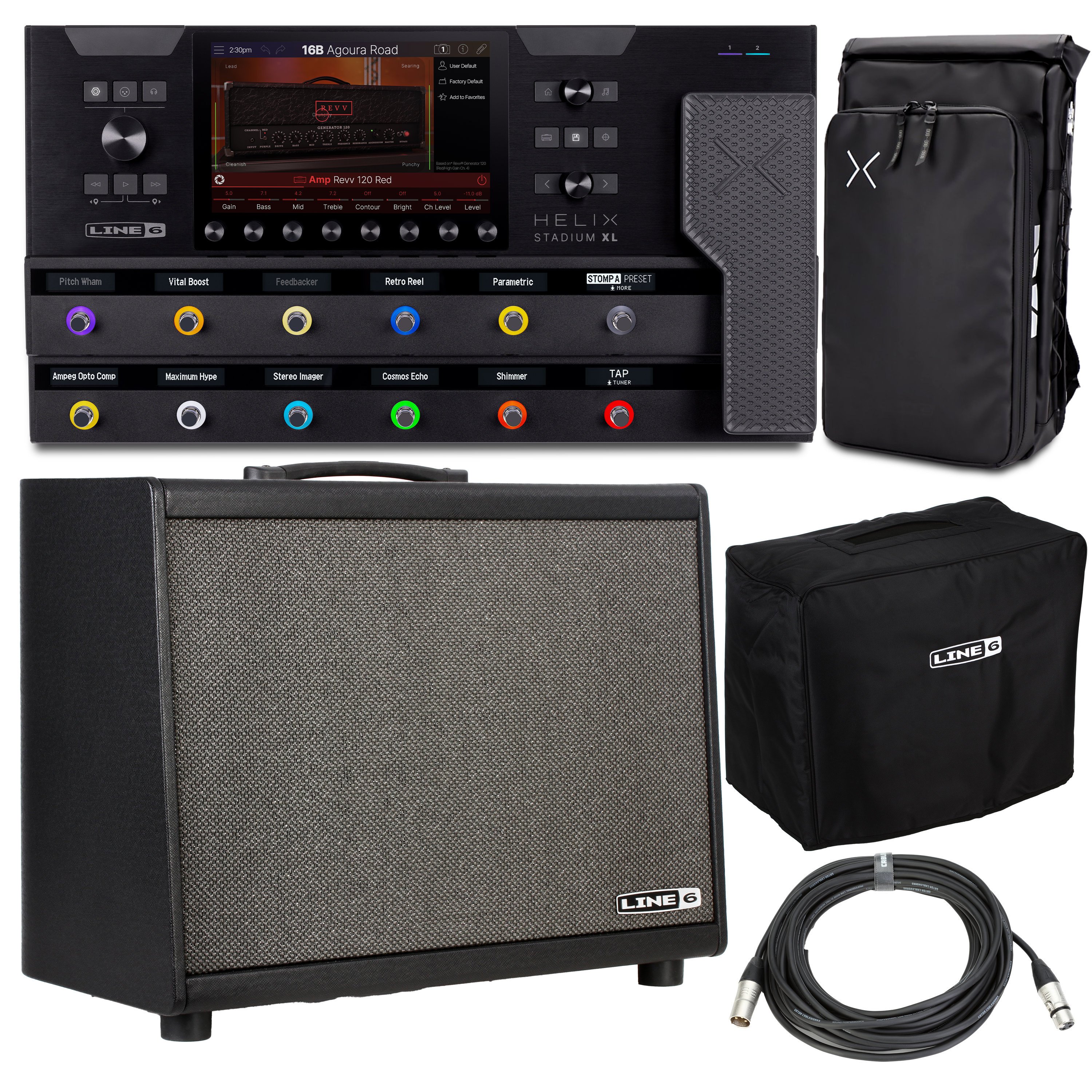 Line 6 Helix Stadium XL with Powercab 112 Active Guitar Speaker