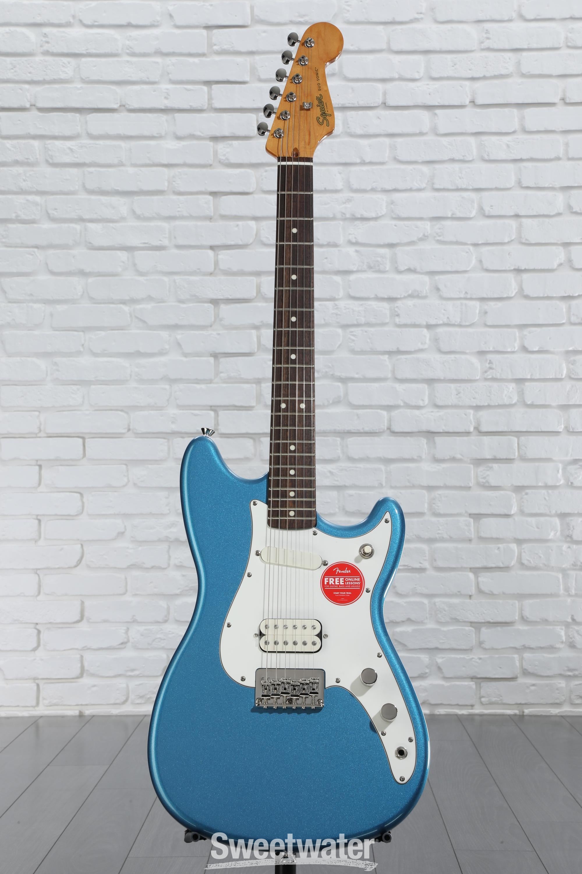 ギター fender squier classic vibe duo-sonic Squier by Fender FSR Classic Vibe Duo-Sonic Used | White