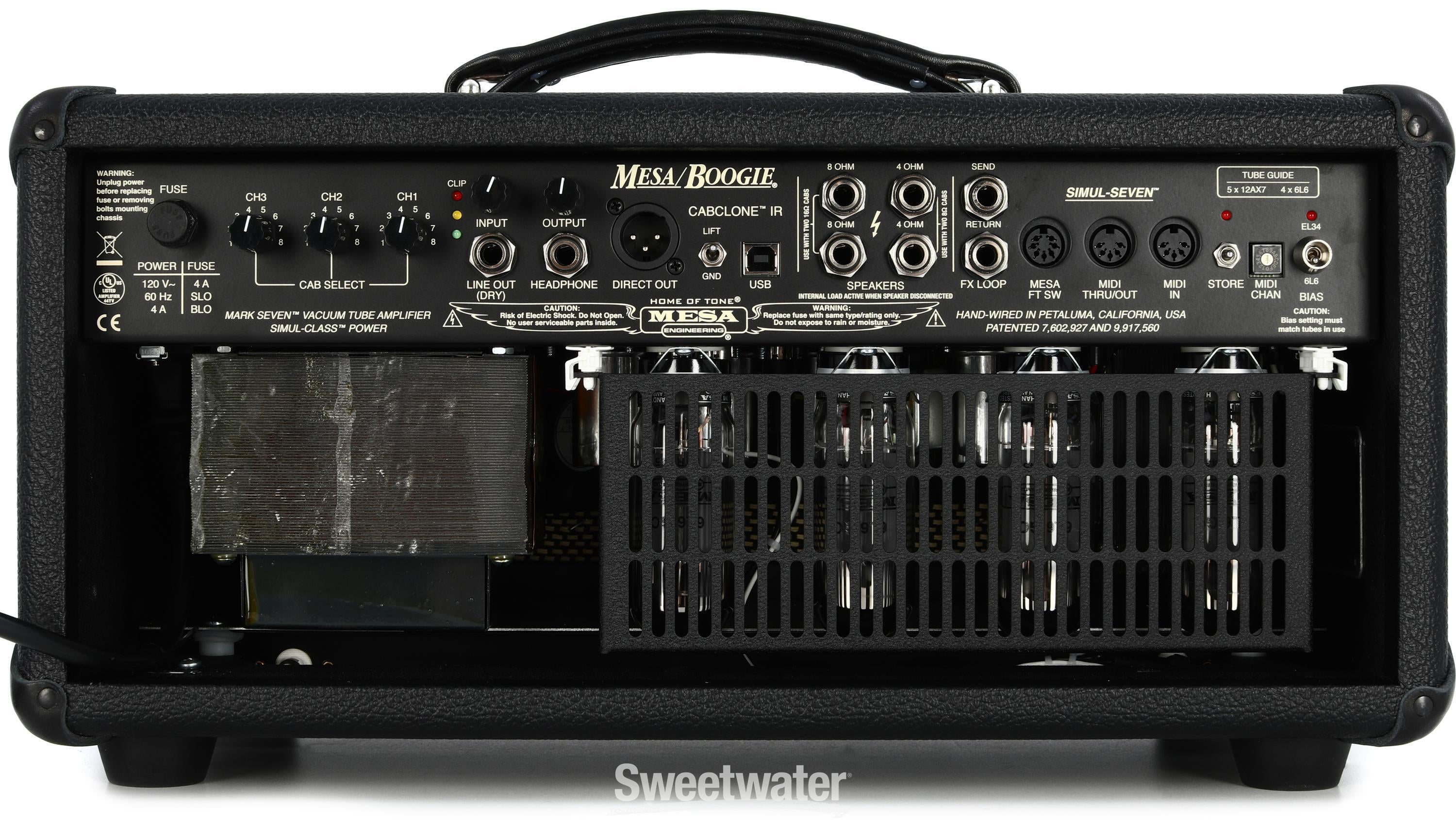 Mesa/Boogie Mark VII 90-watt Tube Amplifier Head - Black with