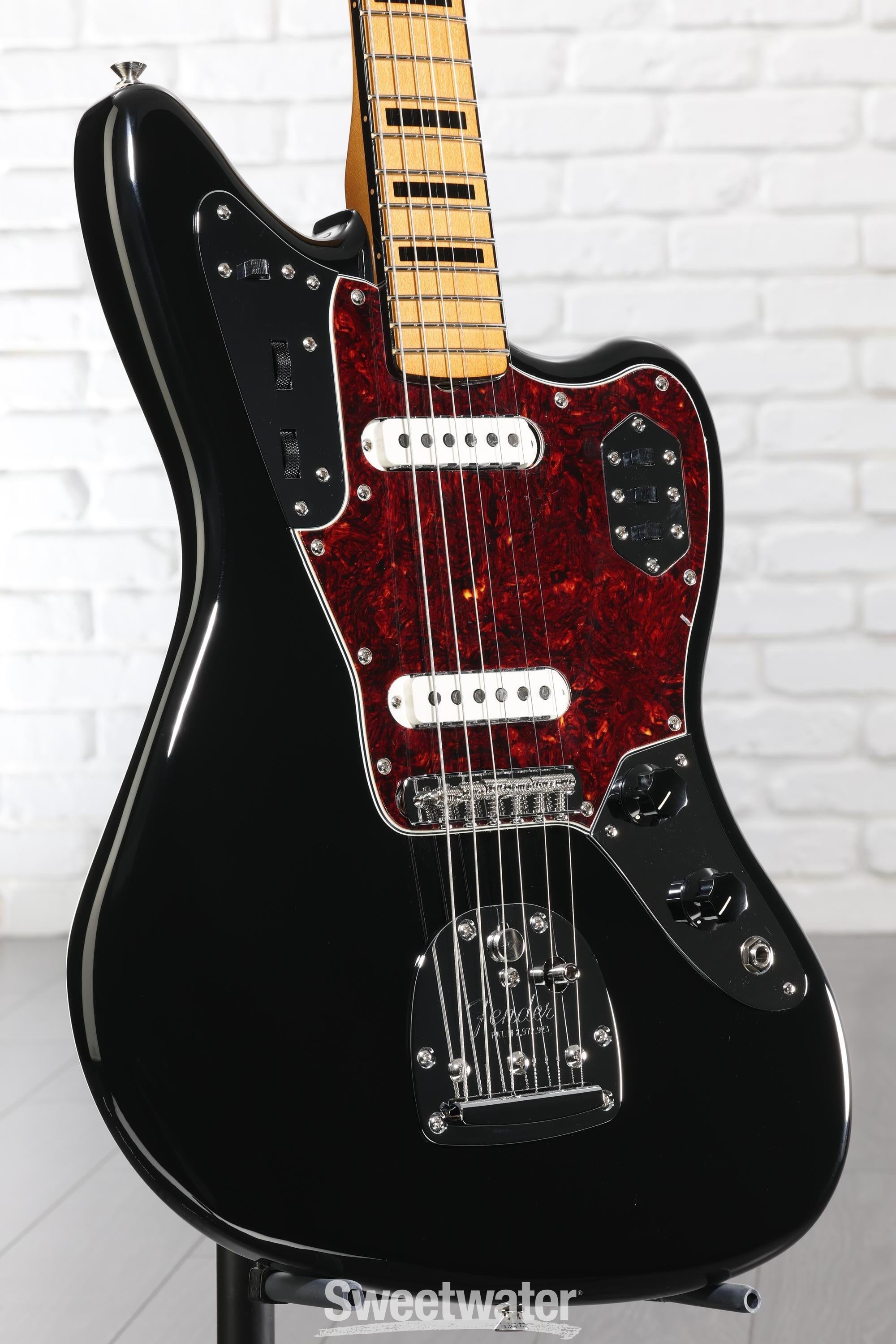 Fender Vintera II '70s Jaguar Electric Guitar - Black | Sweetwater