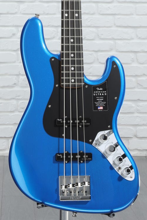 Fender American Ultra II Jazz Bass - Noble Blue, Ebony Fingerboard