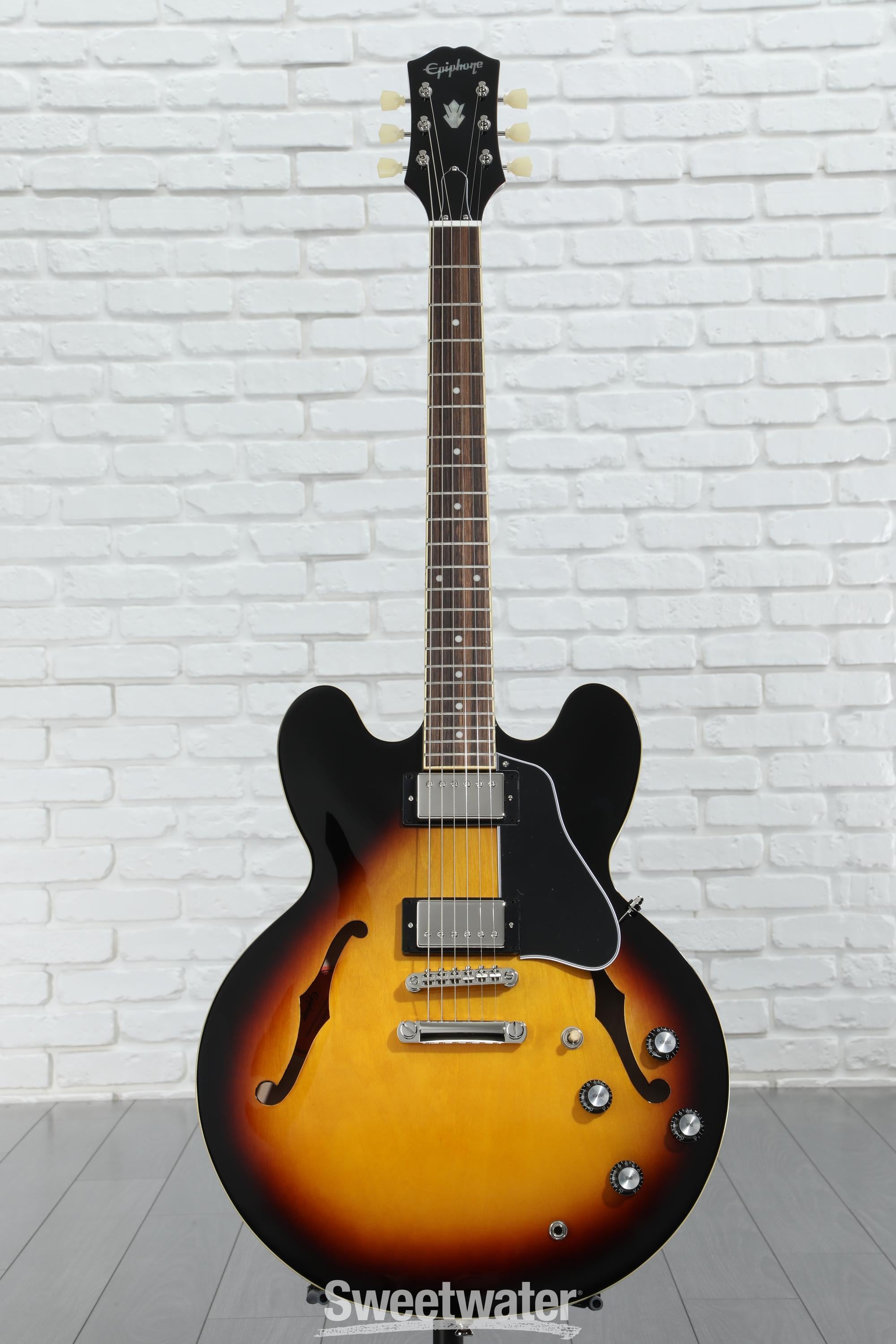 ギター Epiphone ES-335 LH (Vinrage Sunburst) Epiphone Inspired By Gibson ES-335 LH - vintage sunburst