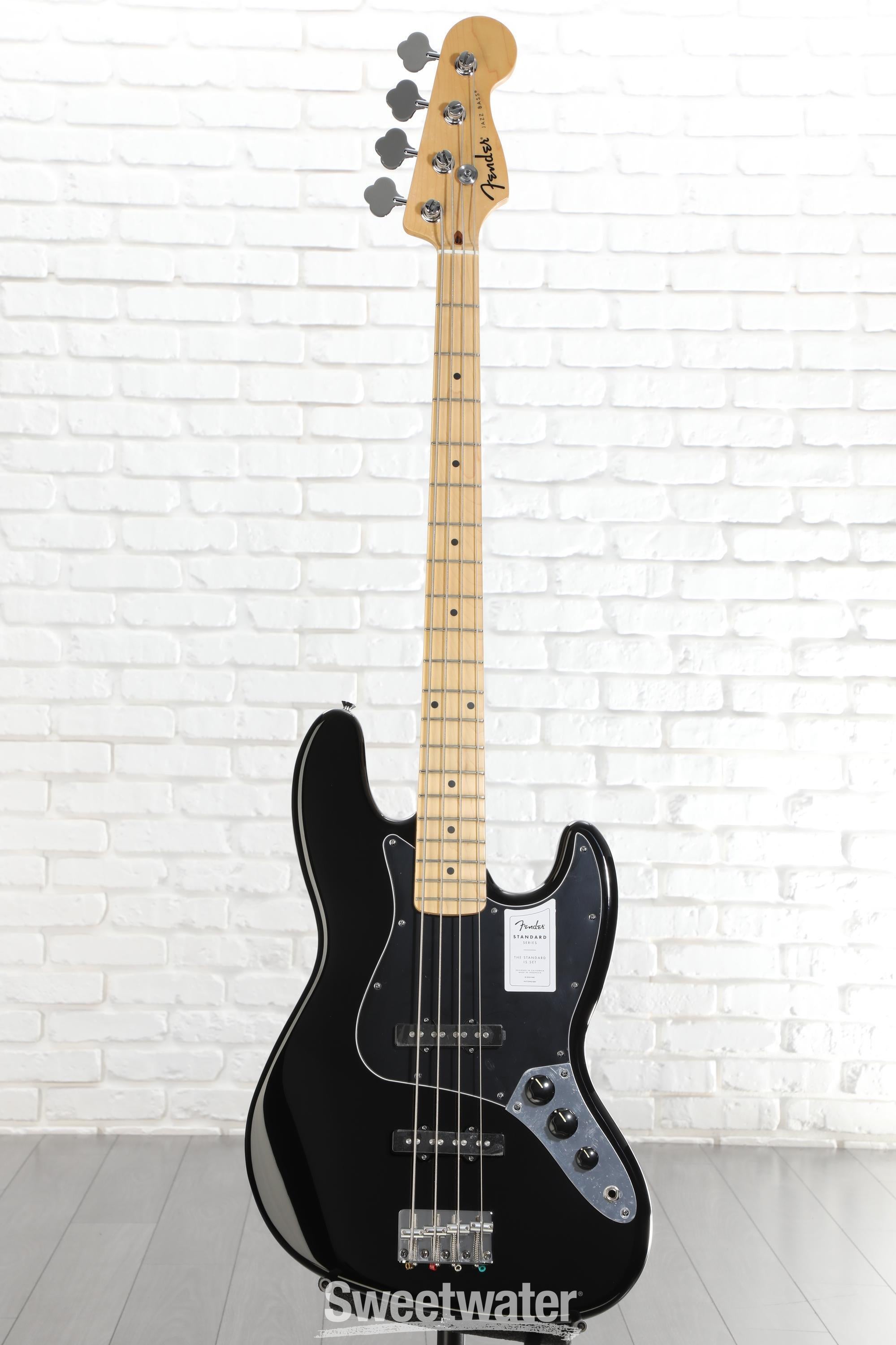 Fender Jazz Bass エレキベース ブラック Fender Standard Jazz Bass - Black, Maple Fingerboard | Sweetwater