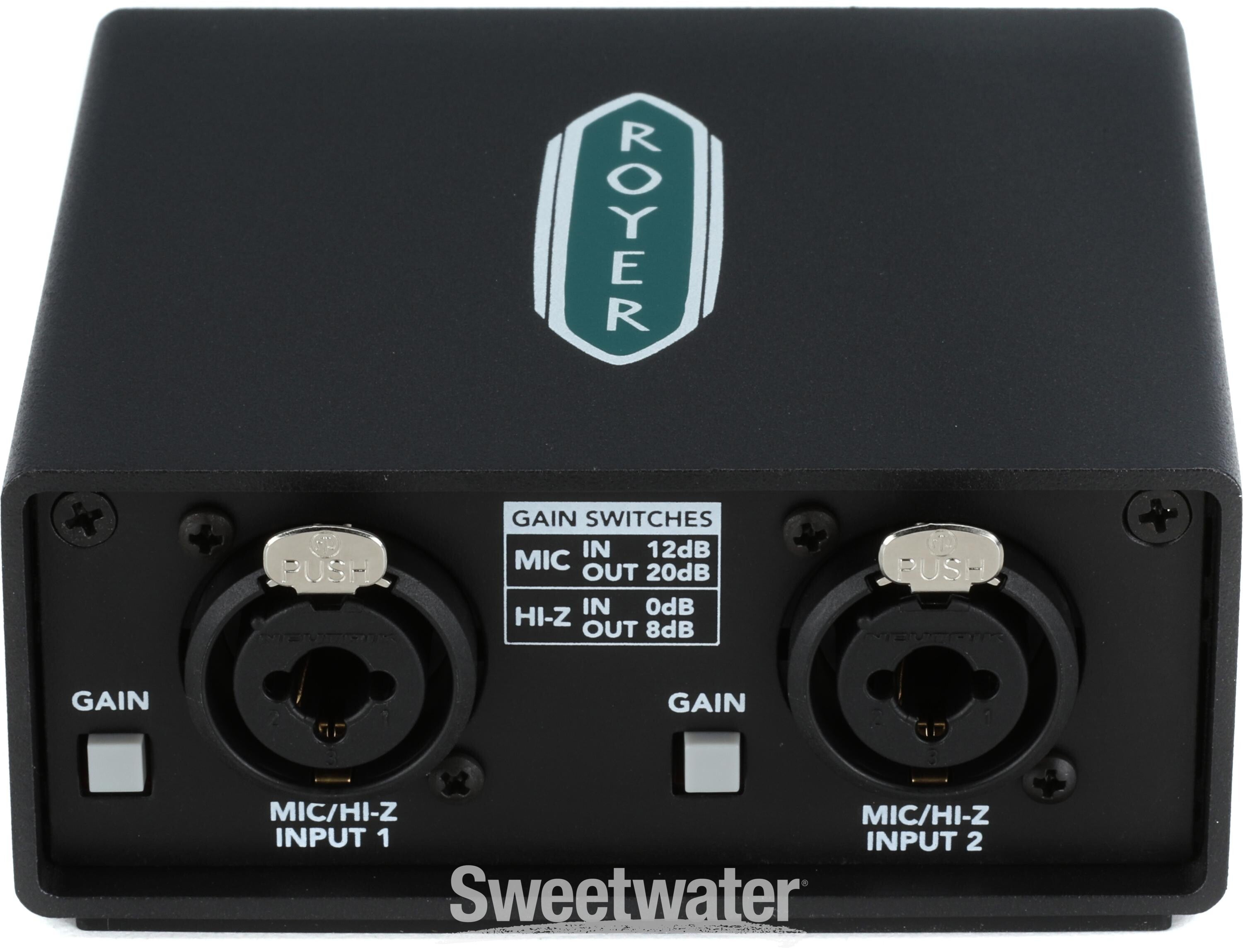 Royer dBooster2 Stereo In-Line Signal Booster and DI | Sweetwater