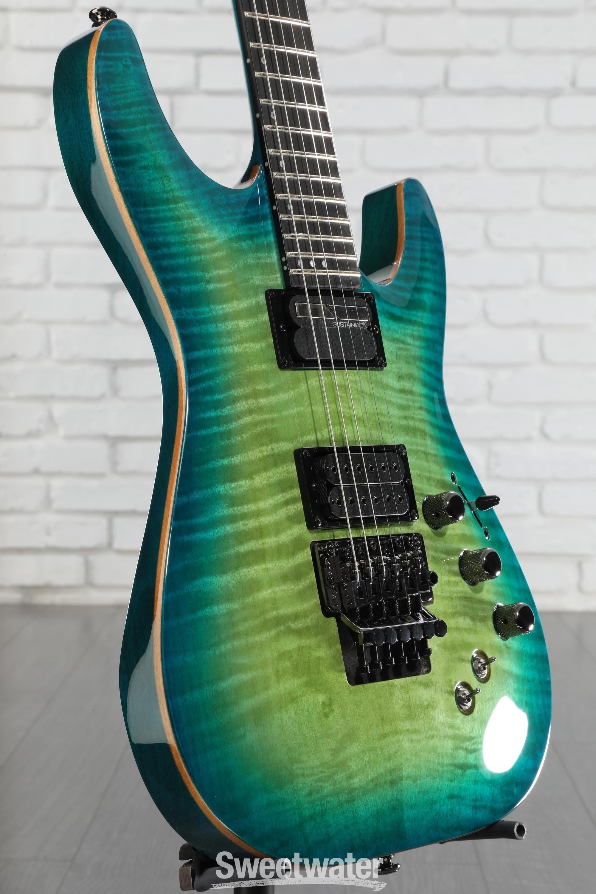 Schecter BlackJack SLS C-1 FR-S Electric Guitar - Aquaburst