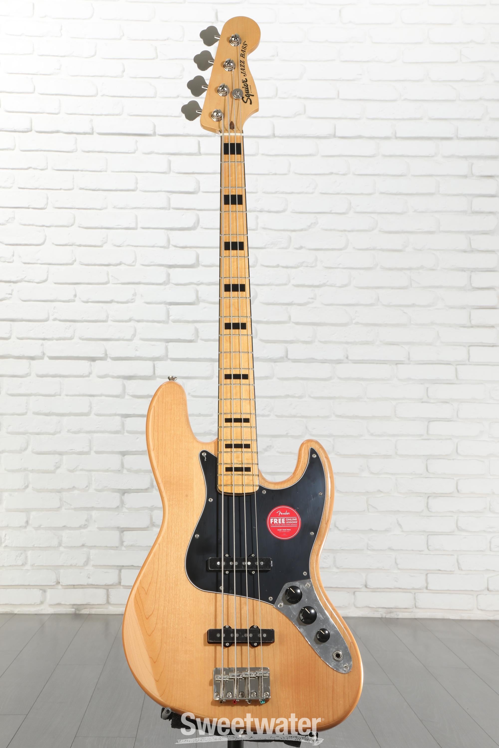 Squier Classic Vibe '70s Jazz Bass - Natural Reviews | Sweetwater