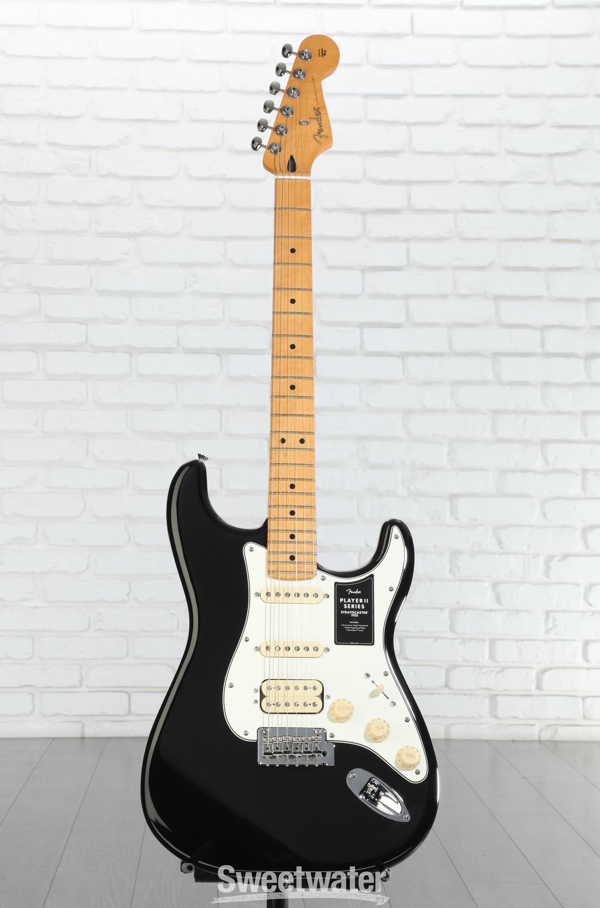 Fender Player II Stratocaster HSS Electric Guitar - Black with