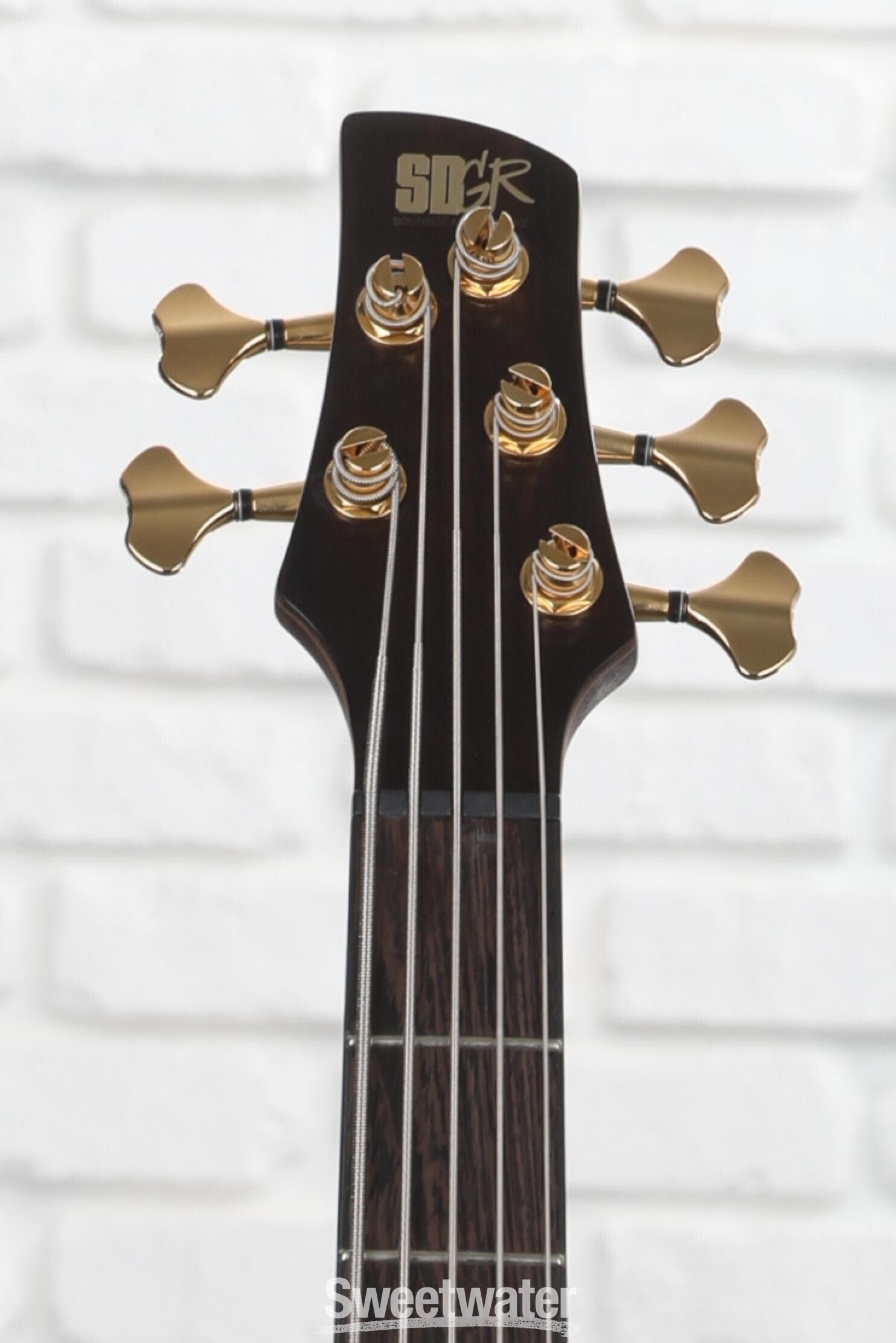 Ibanez Premium SR5CMDX 5-string Bass Guitar - Black Ice Low