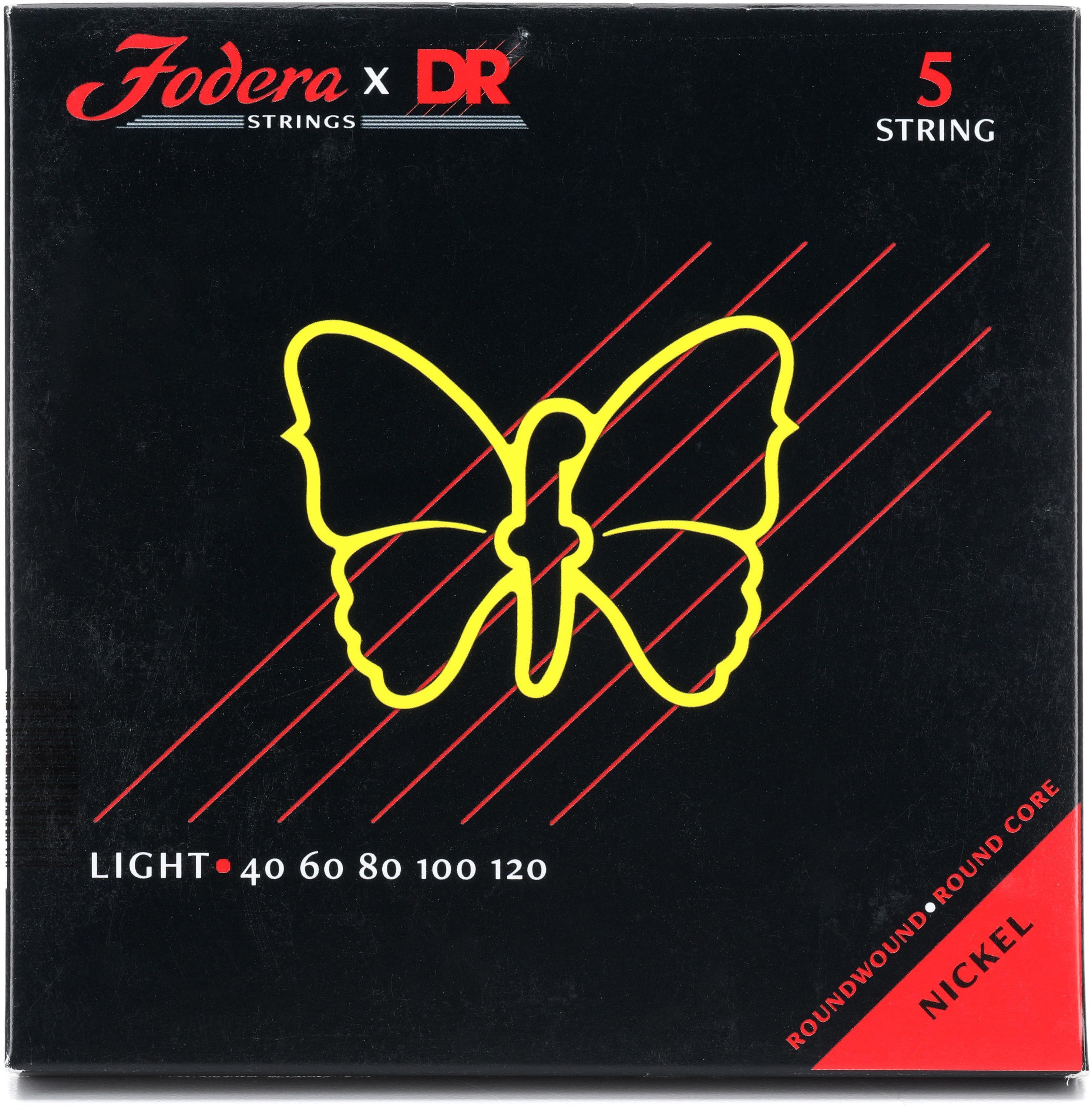 Photo of Fodera 40120 Nickel Roundwound Bass Guitar Strings - .040-.120 Light 5-string