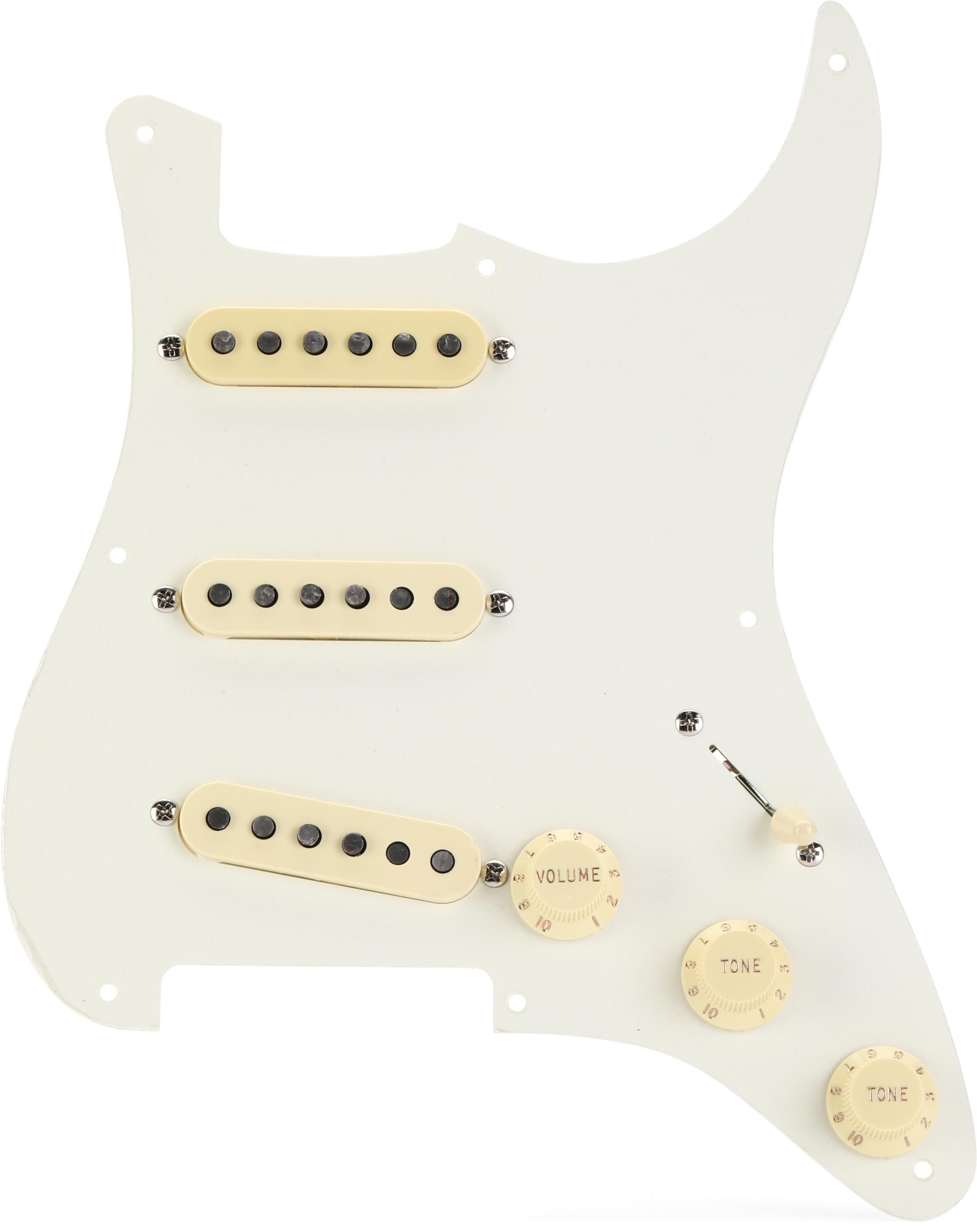 Fender Eric Johnson Prewired Stratocaster Pickguard - Parchment