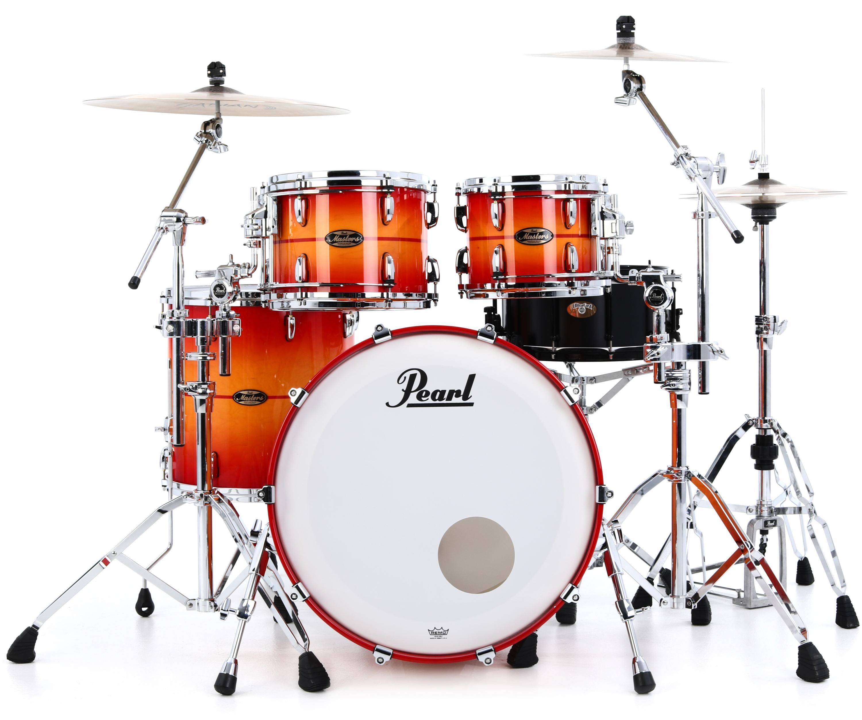Pearl Masters Maple Gum 4-piece Shell Pack - Sunburst with