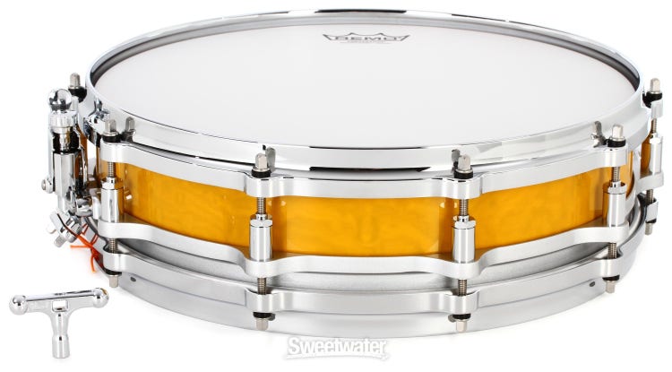 Pearl Masterworks Maple/Mahogany Snare Drum - 3.5 x 14 inch - Canary Mist