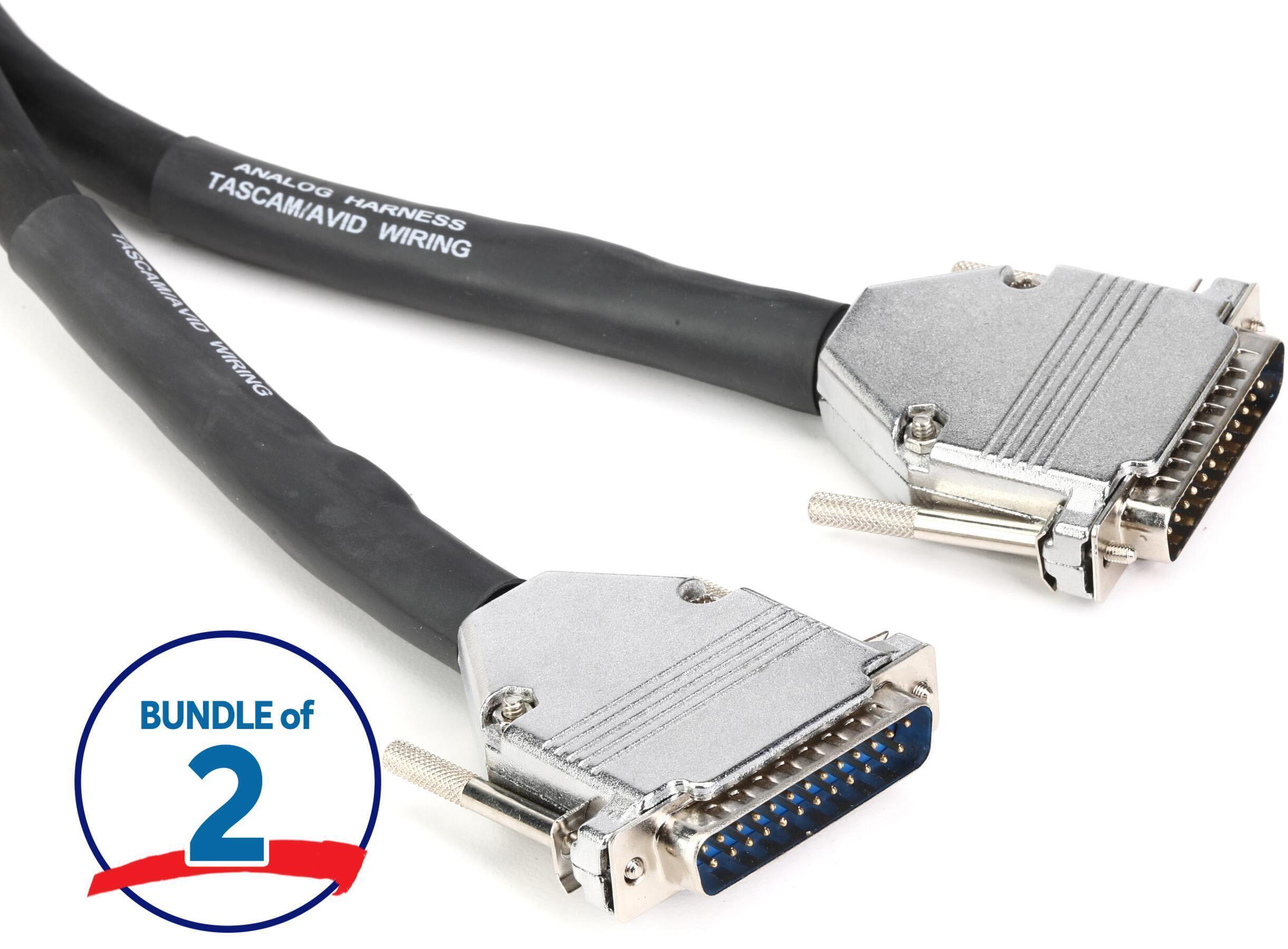 Photo of Pro Co DA88DM-5 Analog DB25-DB25 Patch Snake - 5 foot (2-pack)