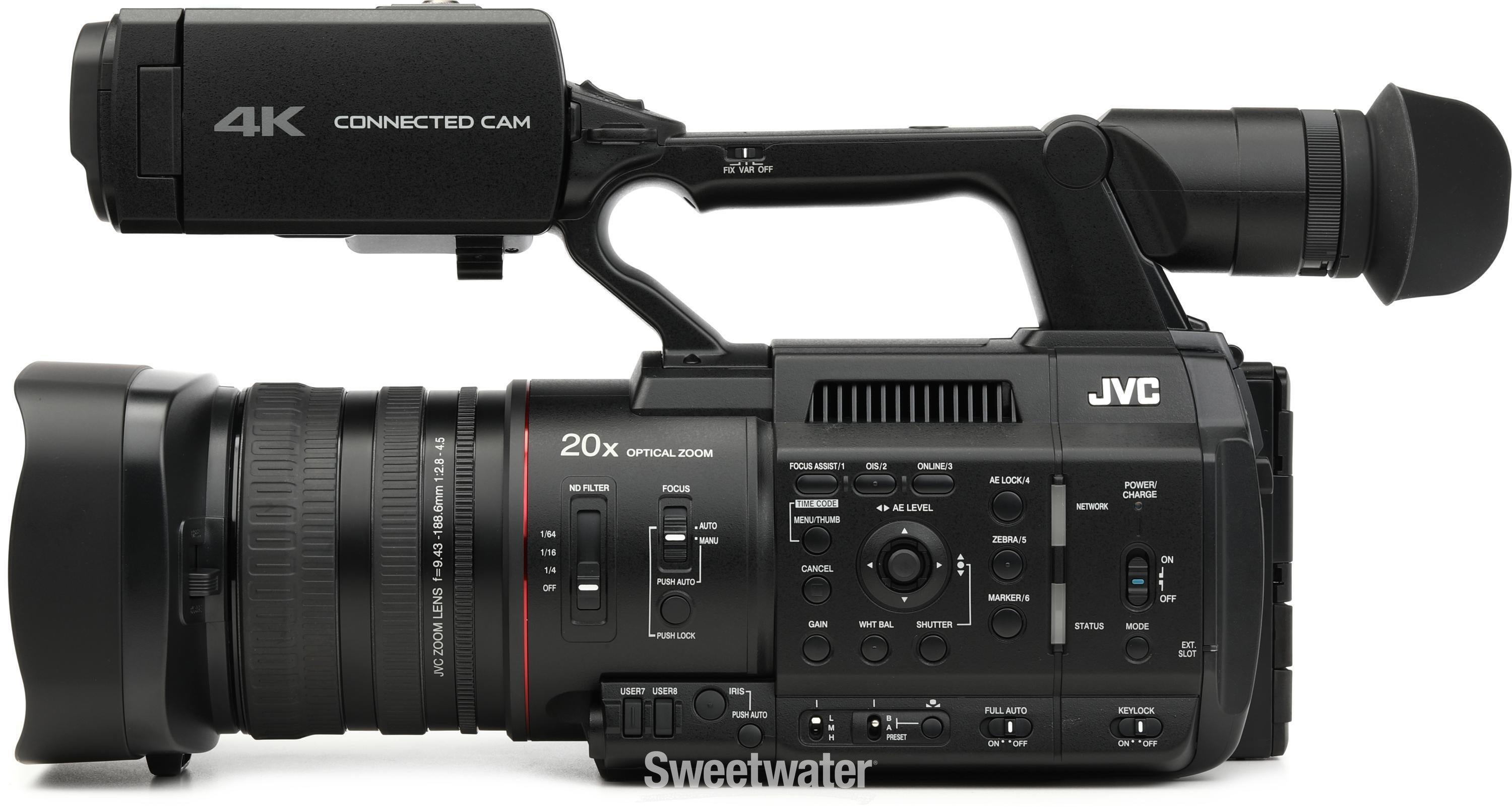 JVC GY-HC500UN 4K UHD Handheld Connected Camcorder with NDI 