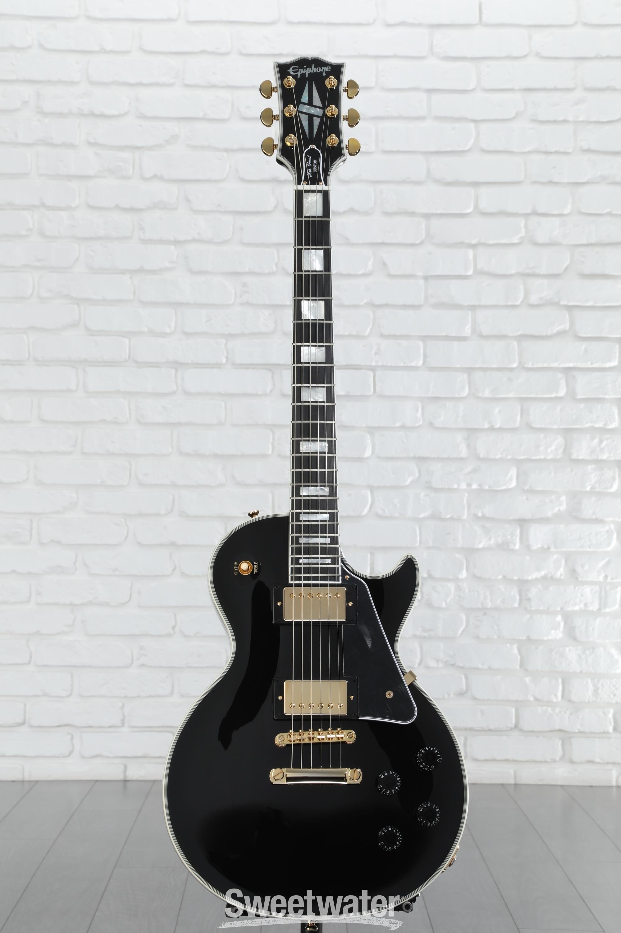 Epiphone Les Paul Custom Electric Guitar - Ebony | Sweetwater