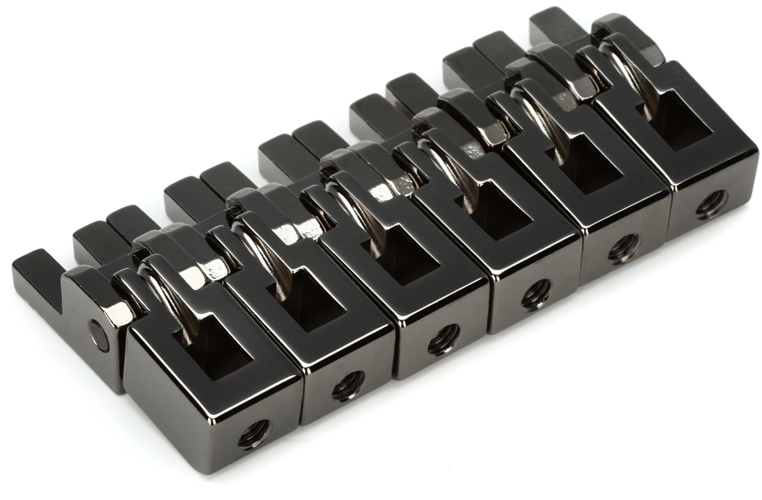 Floyd Rose FRS2BSSBN Special Bridge Saddles - Black Nickel (Set of