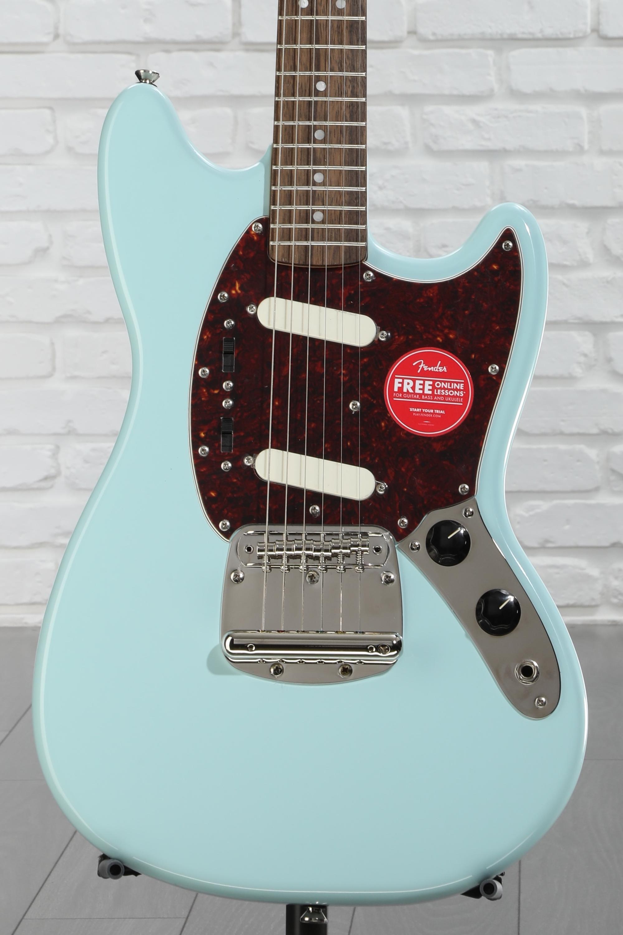 【8/11迄価格】Squier 2011 Mustang 柾目 Squier Classic Vibe '60s Mustang Electric Guitar - Sonic Blue