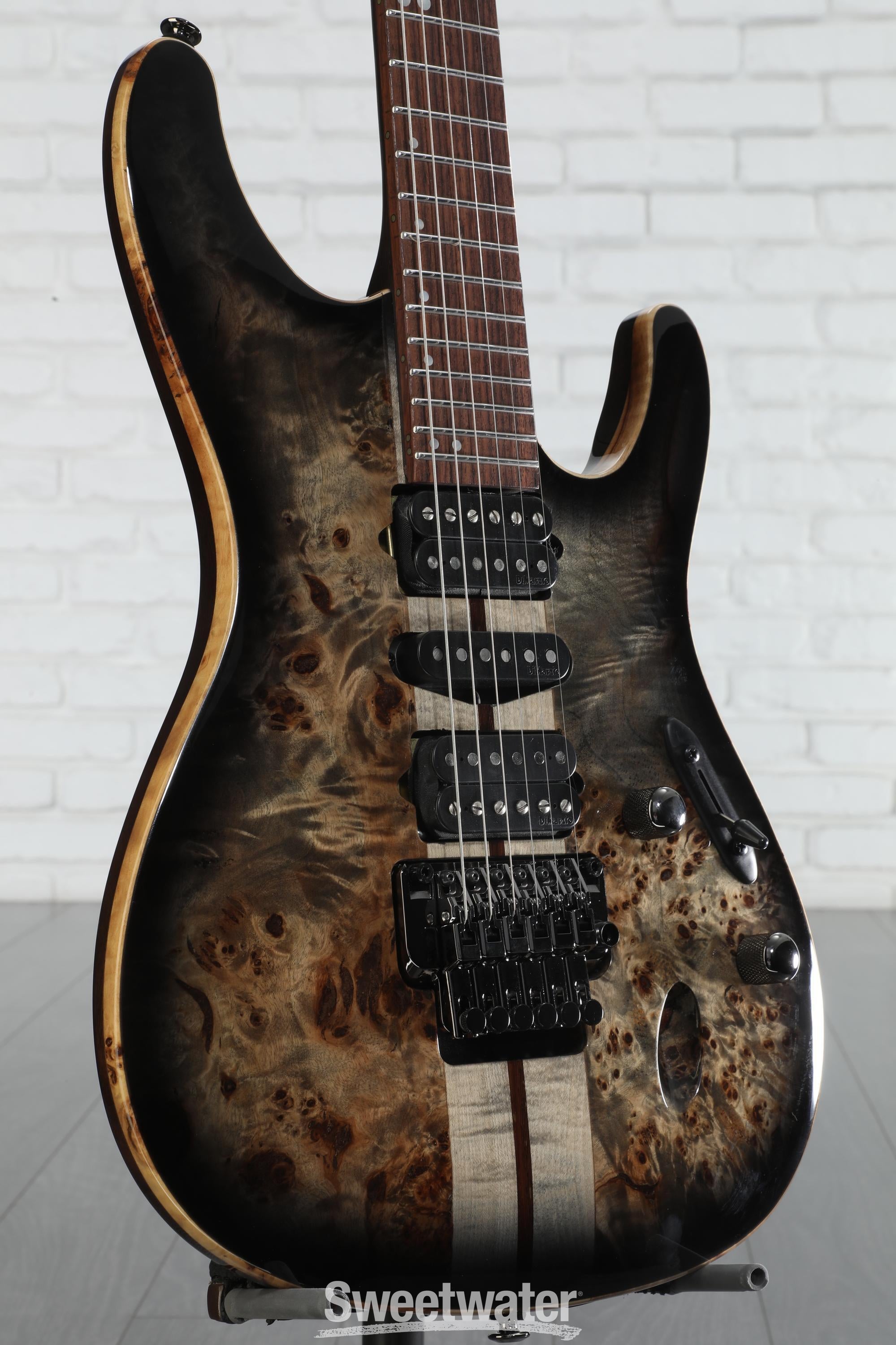 Ibanez Premium S1070PBZ Electric Guitar - Charcoal Black