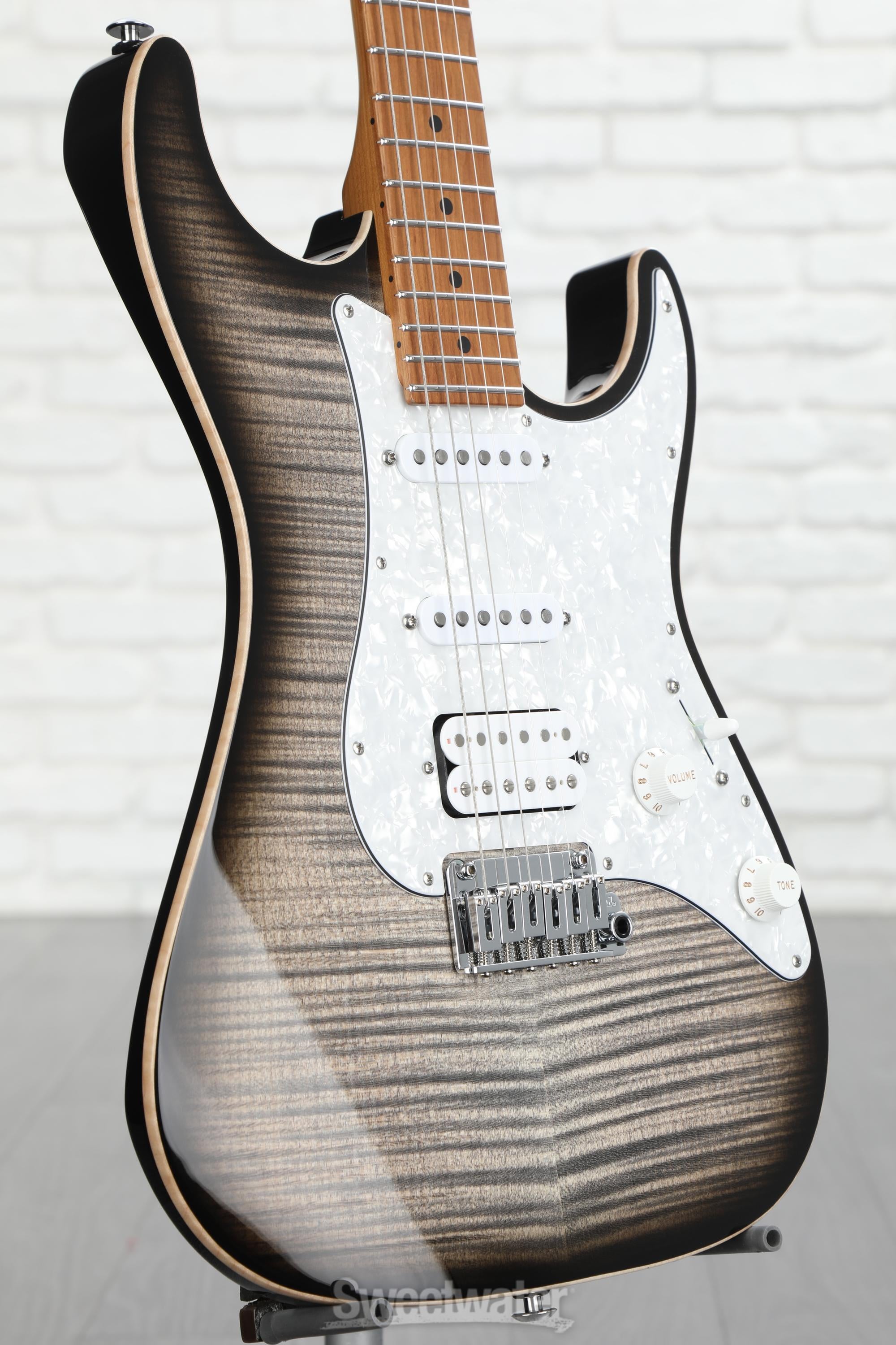 Suhr Standard Plus Electric Guitar - Trans Charcoal Burst