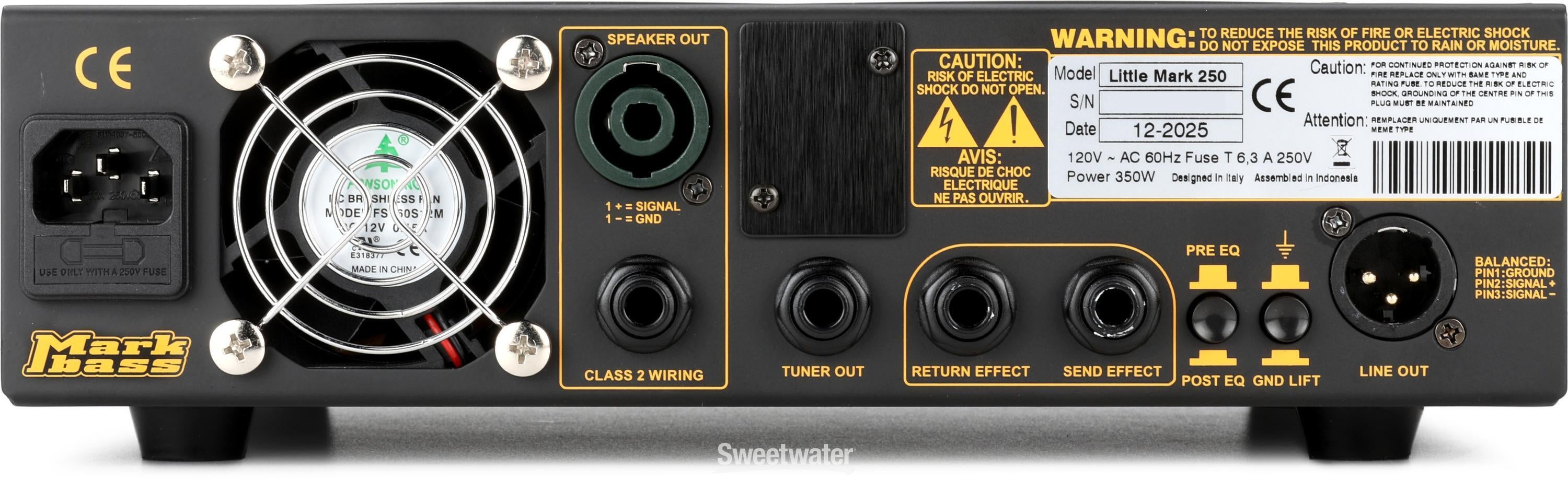 Markbass Little Mark 250 Black Line 250-watt Bass Amplifier Head
