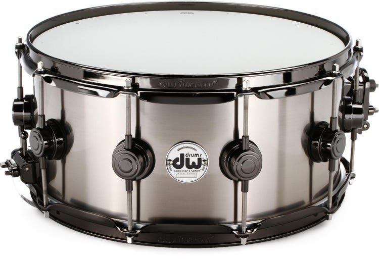 DW Collector's Series Metal Snare Drum - 6.5 x 14 inch - Black