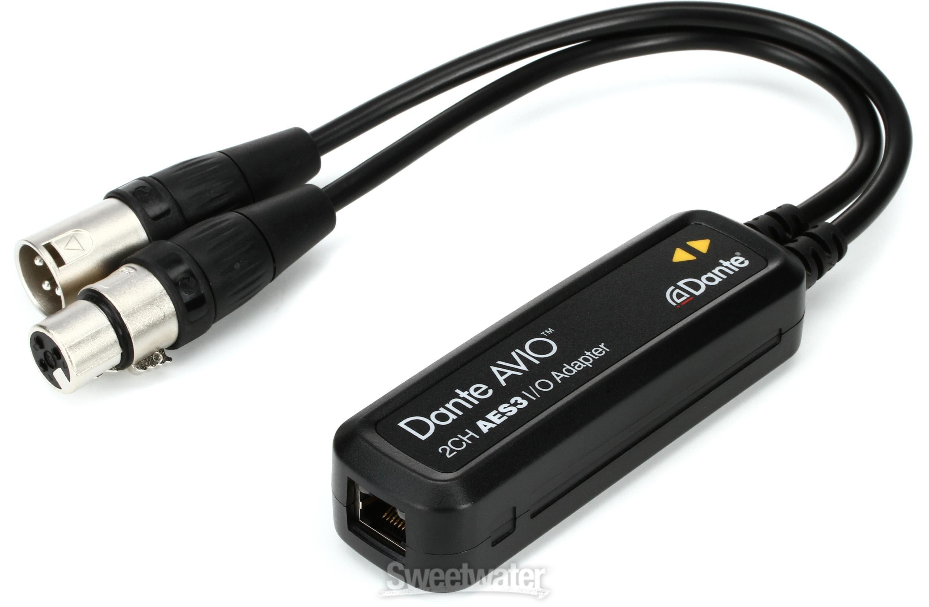 Audinate AVIO Dante 2x2 AES3/EBU Adapter