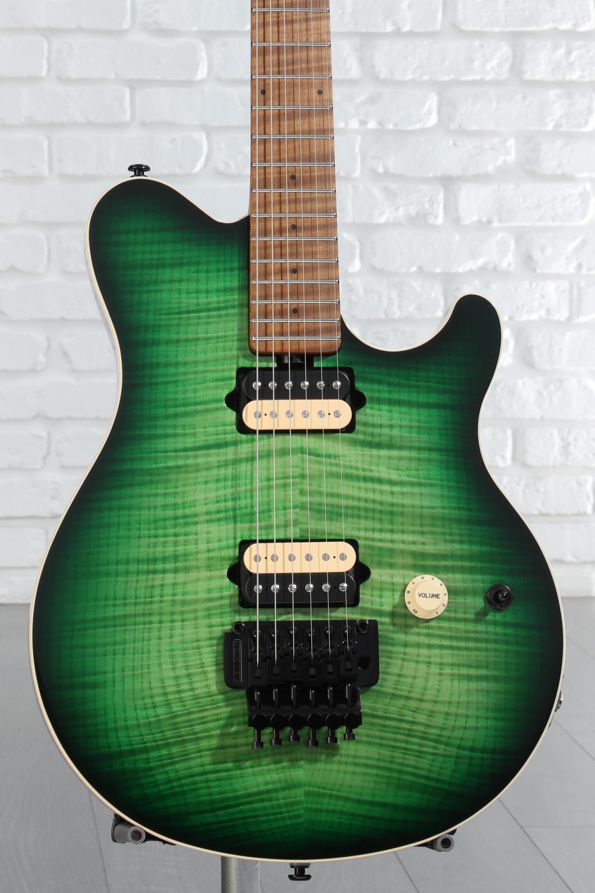 Ernie Ball Music Man Axis Electric Guitar - Matcha Flame